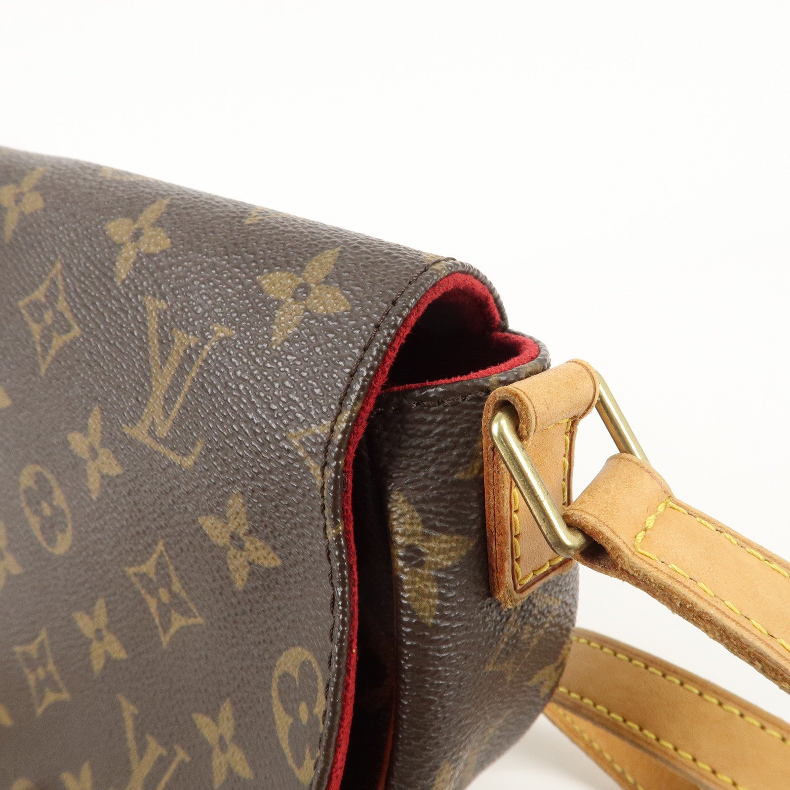 Louis Vuitton Monogram Tamburan Shoulder Bag Brown M51179