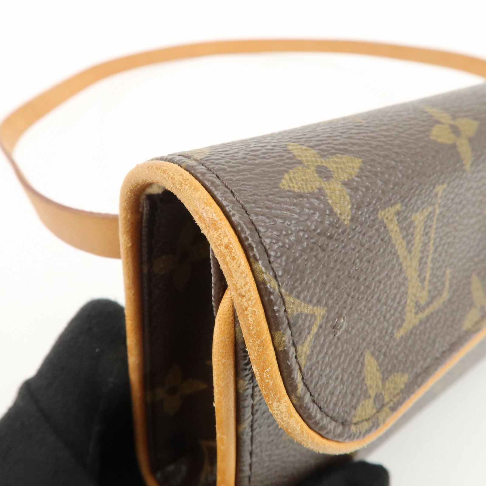 Louis Vuitton Monogram Pochette Florentine Waist Bag BeltXS M51855