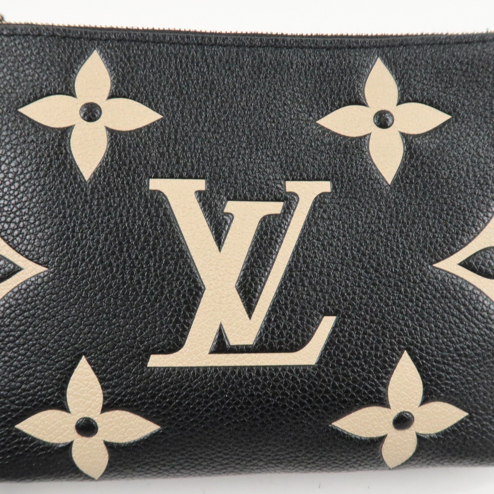 Louis Vuittton Monogram Empreinte Bicolor Pochette Double Zip Used