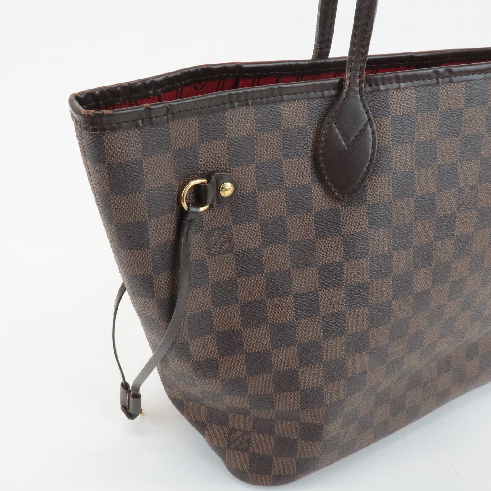 Louis Vuitton Damier Neverfull MM Tote Bag Damier Ebene N51105 Used