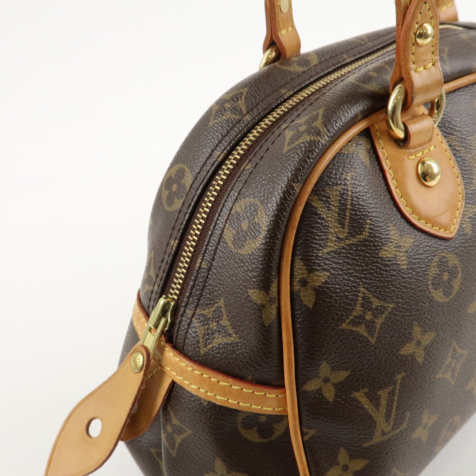 Louis Vuitton Monogram Montorgueil PM Hand Bag Brown M95565 Used