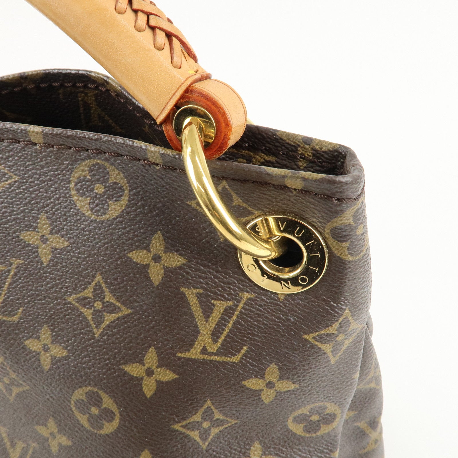 Louis Vuitton Monogram Artsy MM Shoulder Bag Brown M40249