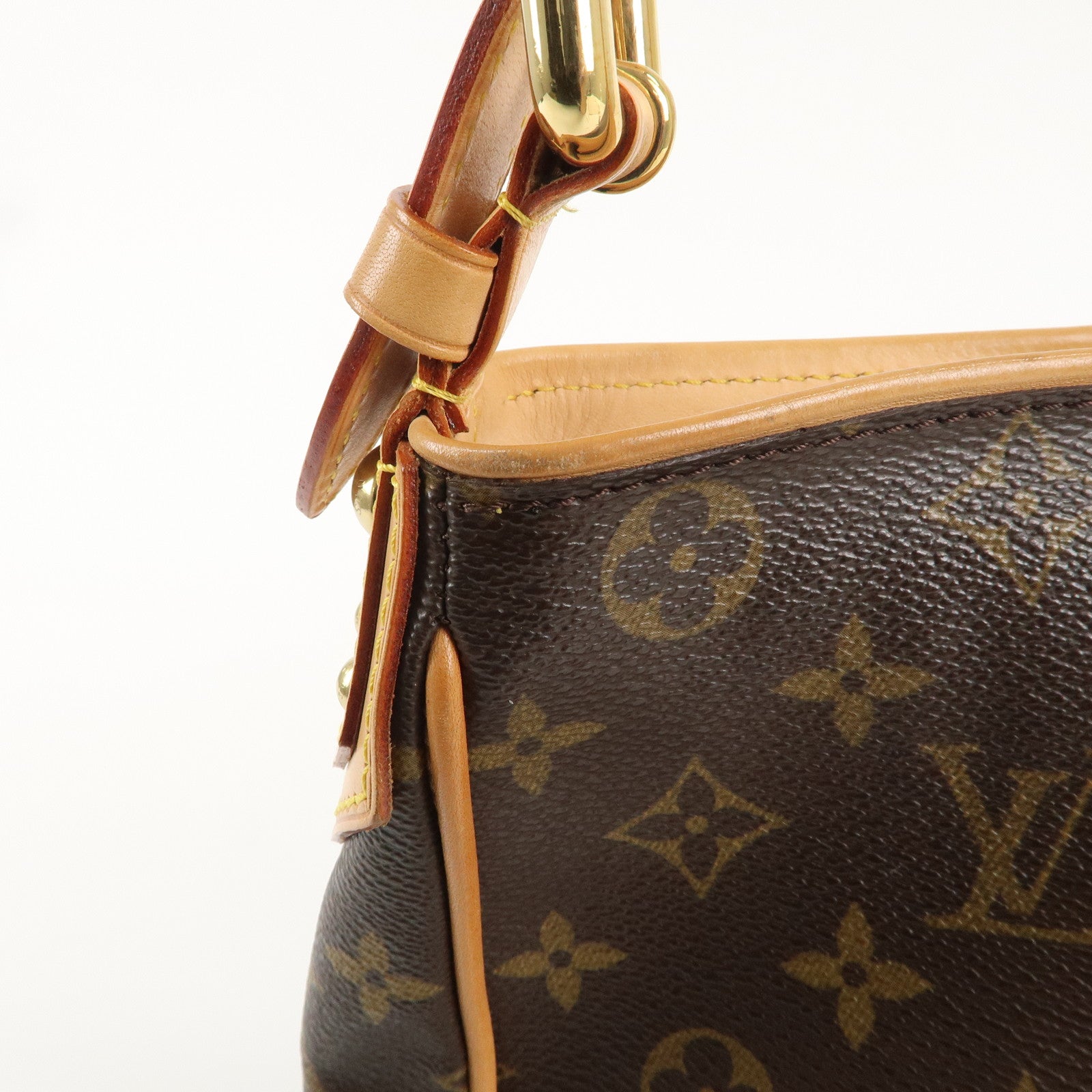 Louis Vuitton Monogram Hudson GM Shoulder Bag Brown M40045