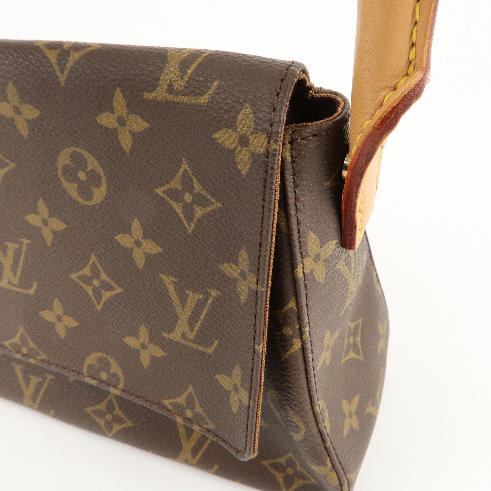 Louis Vuitton Monogram Mini Looping Shoulder Bag Hand Bag M51147 Used