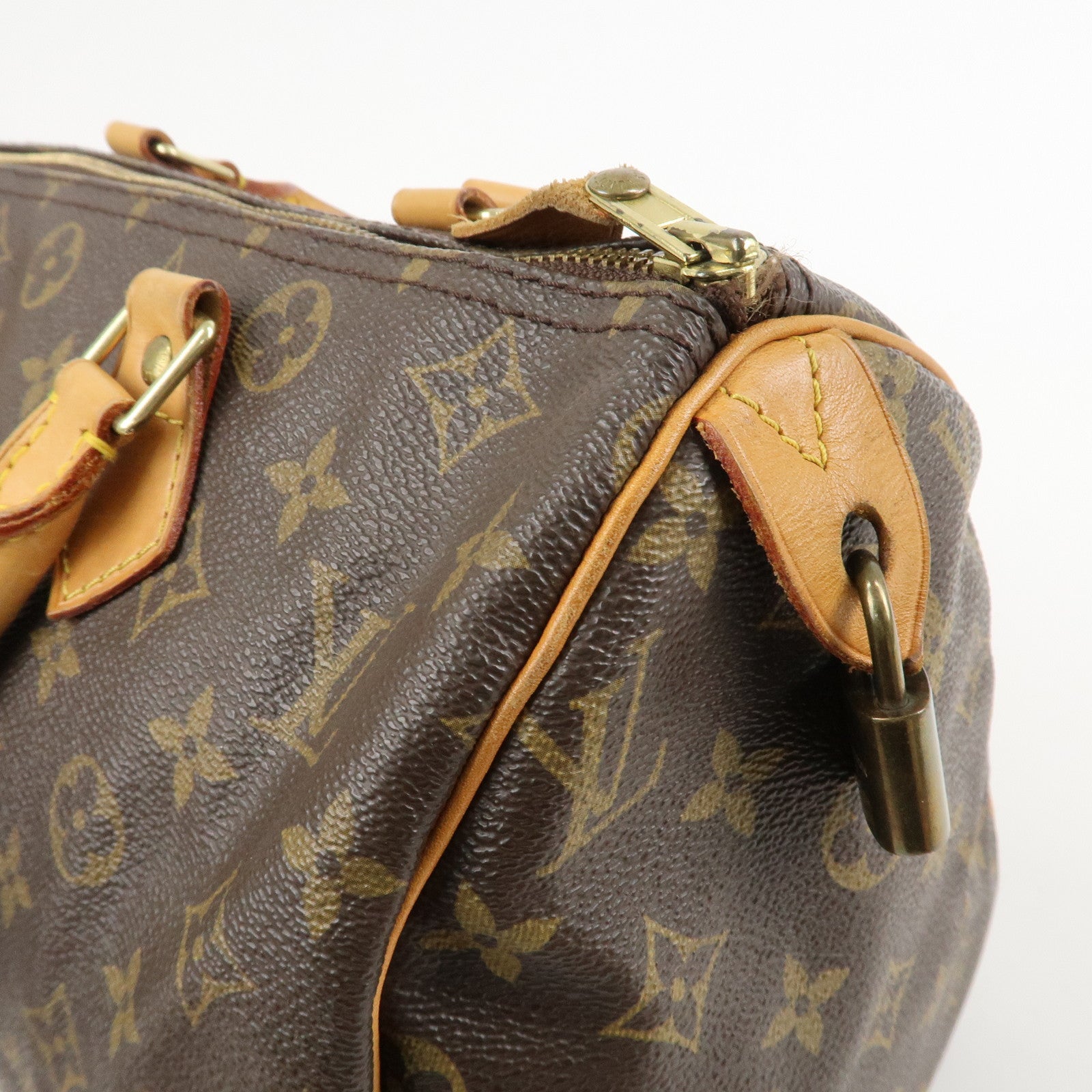 Louis Vuitton Monogram Speedy 30 Hand Bag Boston Bag M41526 Used