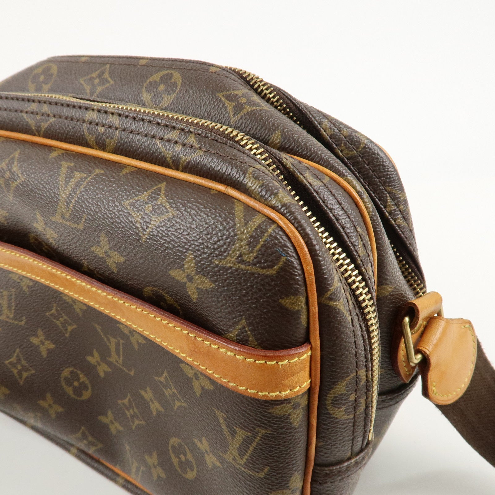 Louis Vuitton Monogram Reporter PM Shoulder Bag Brown M45254 Used