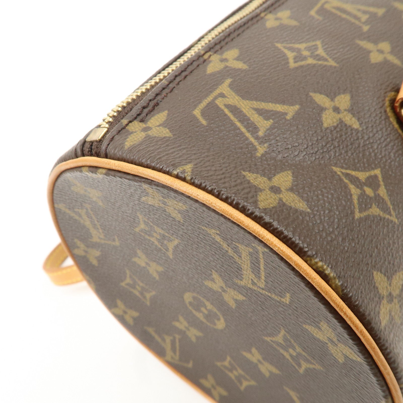 Louis Vuitton Monogram Papillon 30 Hand Bag Brown M51385 Used