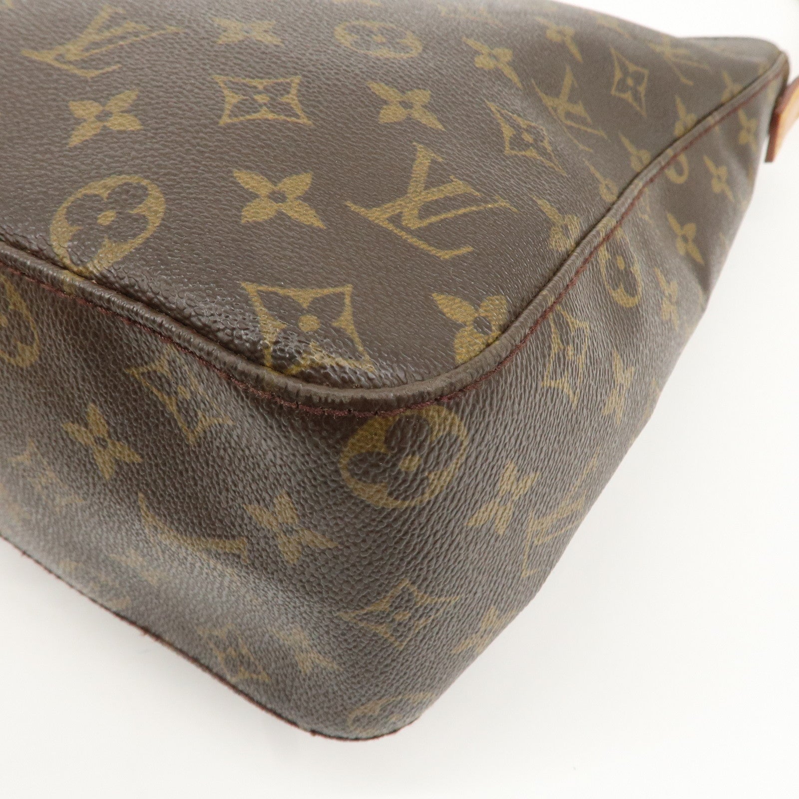 Louis Vuitton Monogram Looping GM Shoulder Bag Brown M51145 Used