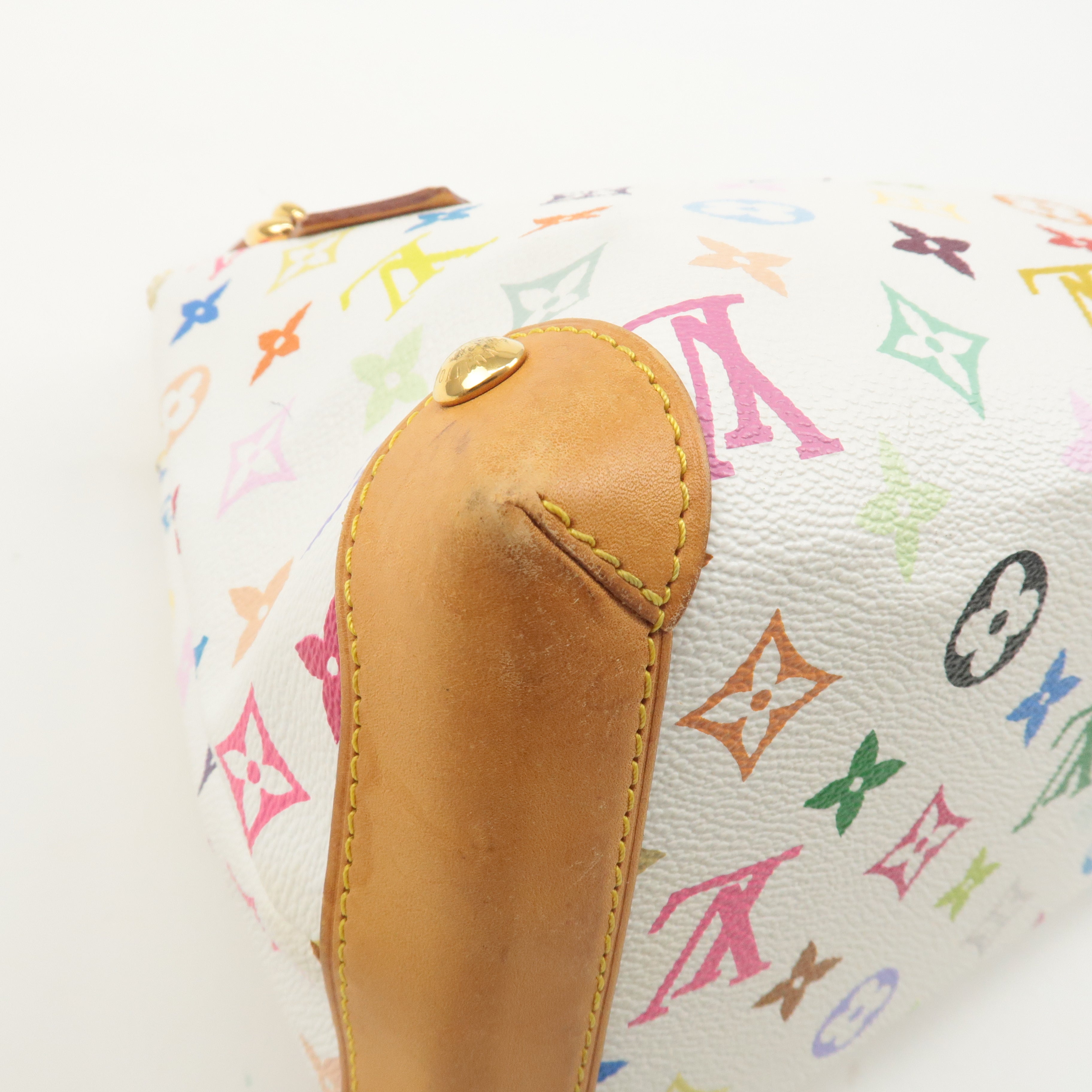 Louis Vuitton Monogram Multicolor Audra Hand Bag Blanc M40047