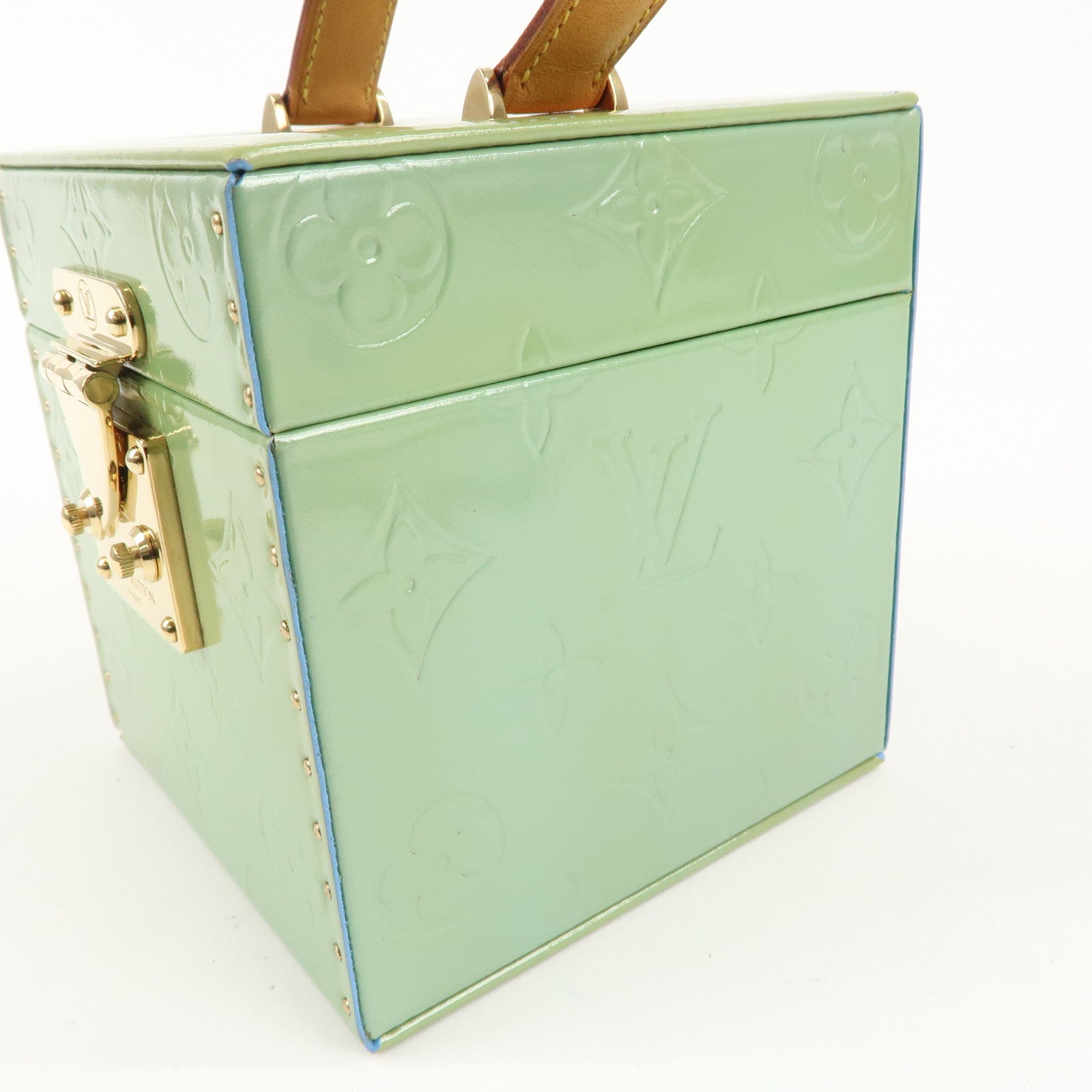 Louis Vuitton Monogram Vernis Breaker Vanity Bag Baby Blue M91003