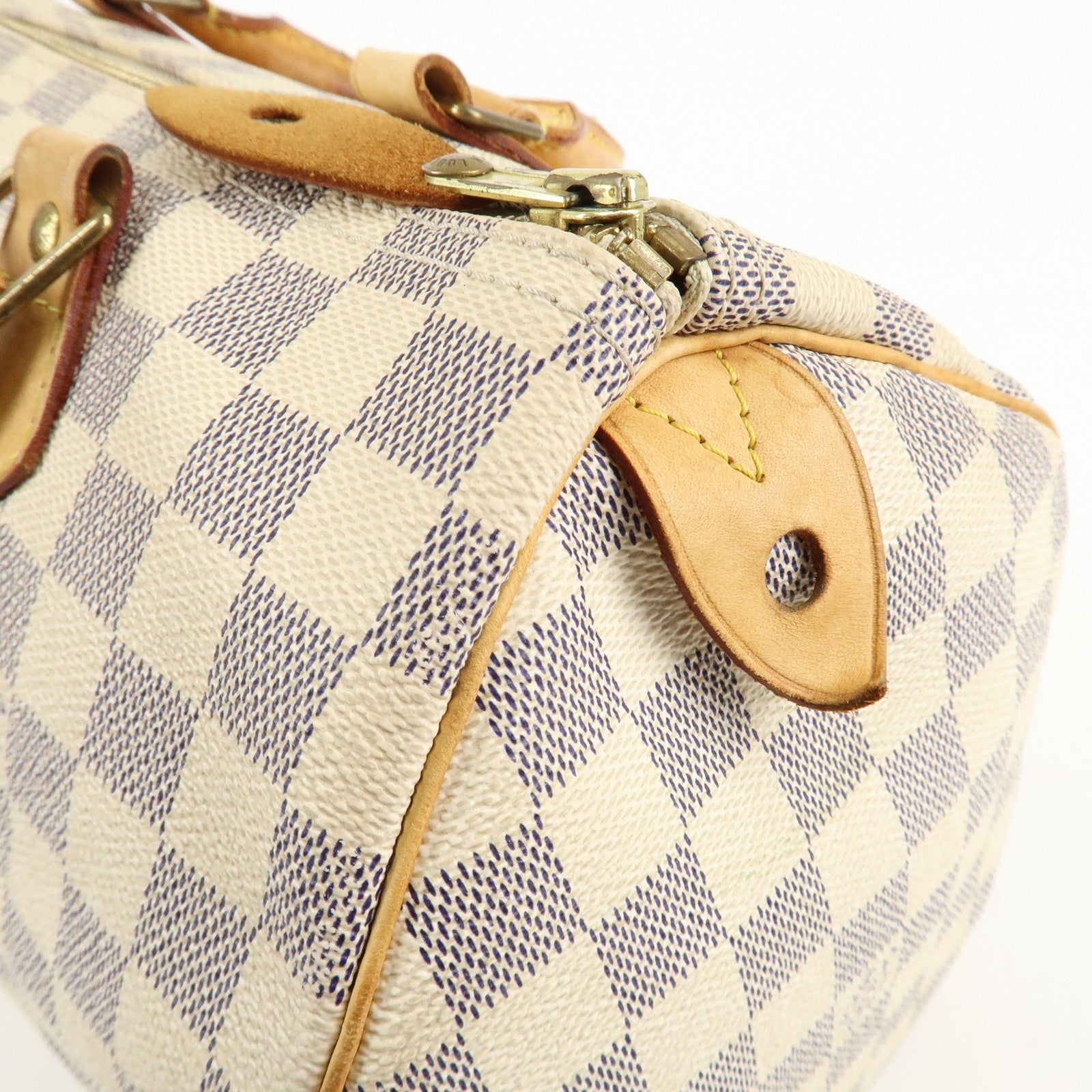 Louis Vuitton Damier Azur Speedy 30 Hand Bag Boston Bag N41533 Used