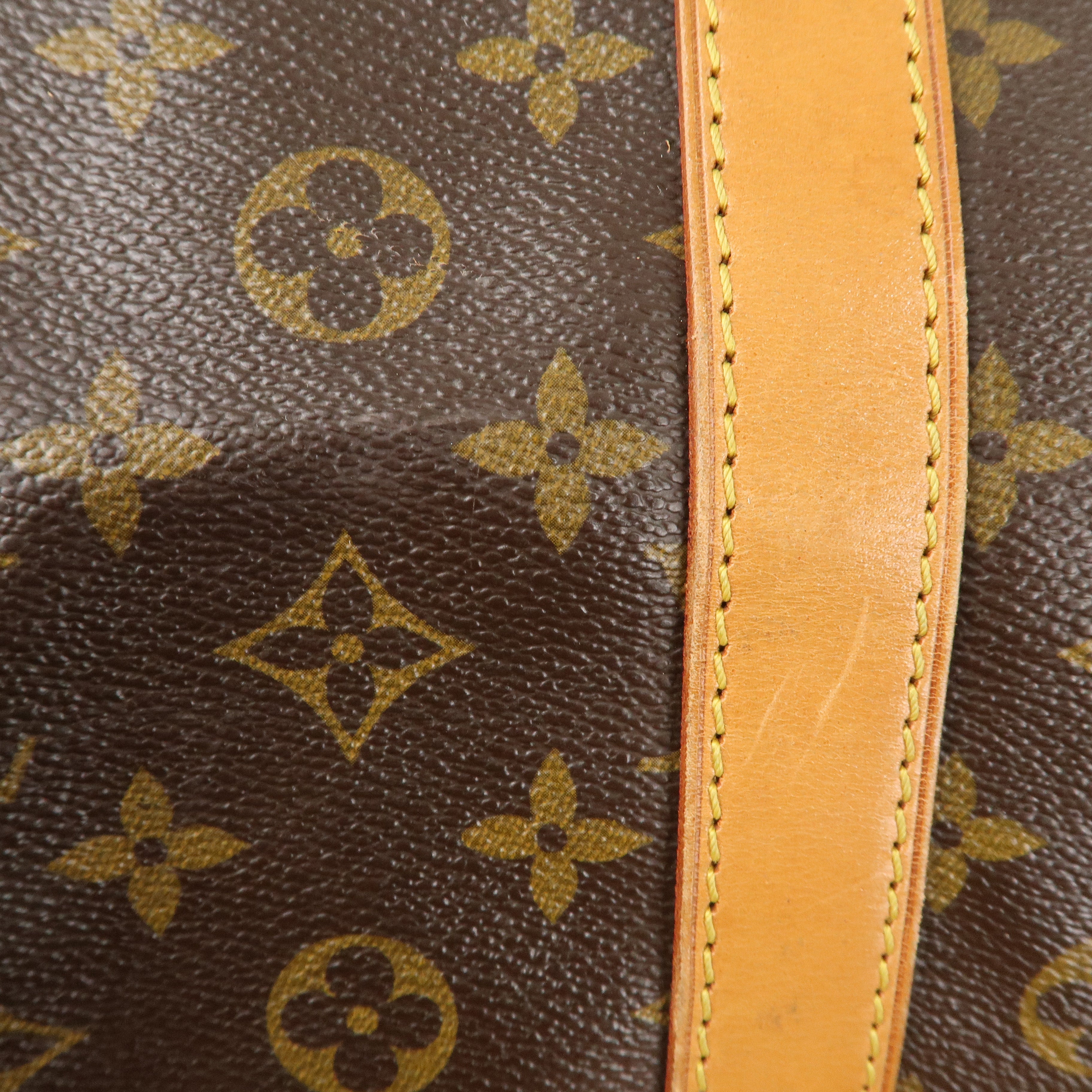 Louis Vuitton Monogram Keep All Bandouliere 60 Bag Brown M41412