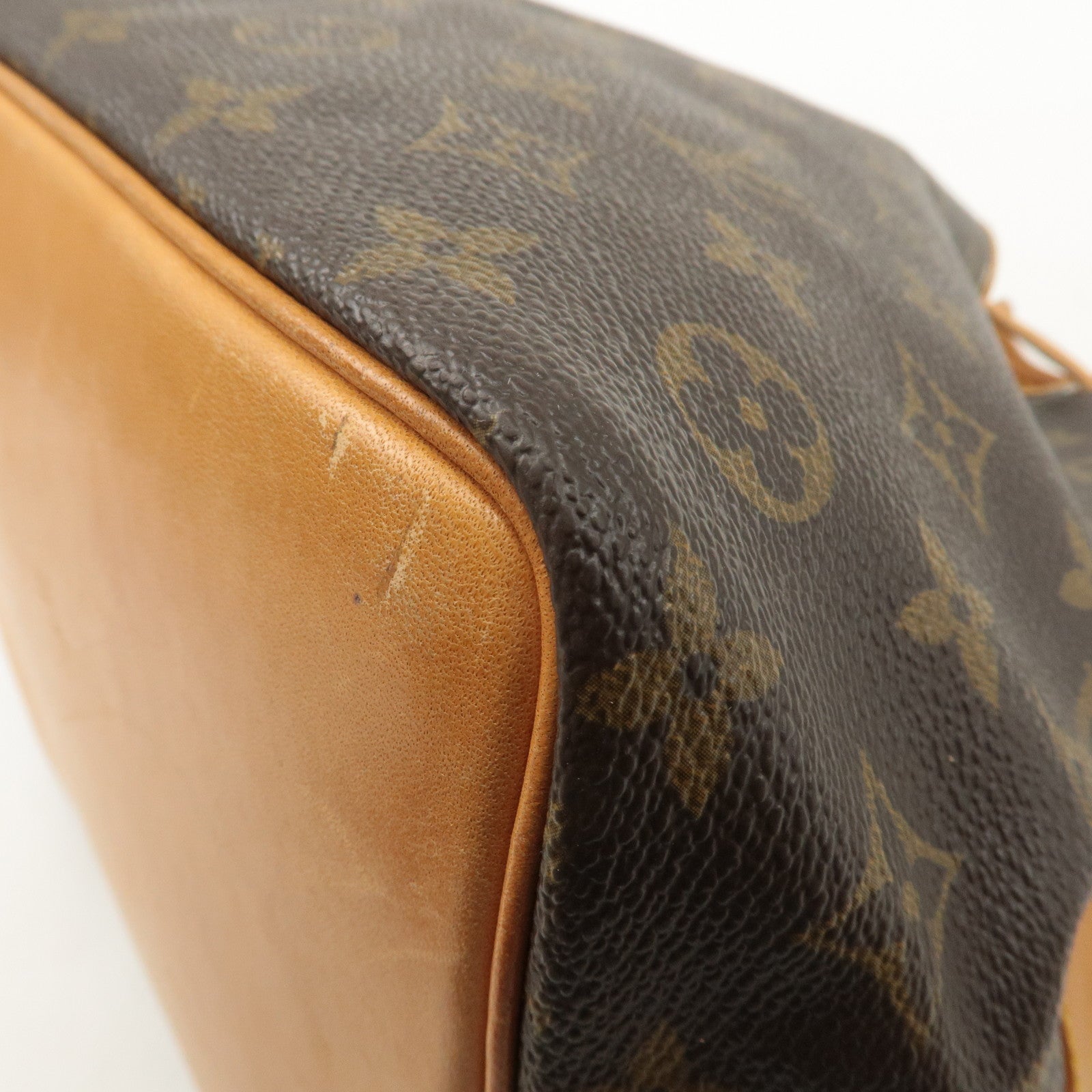 Louis Vuitton Monogram Petit Noe Shoulder Bag Brown M42226