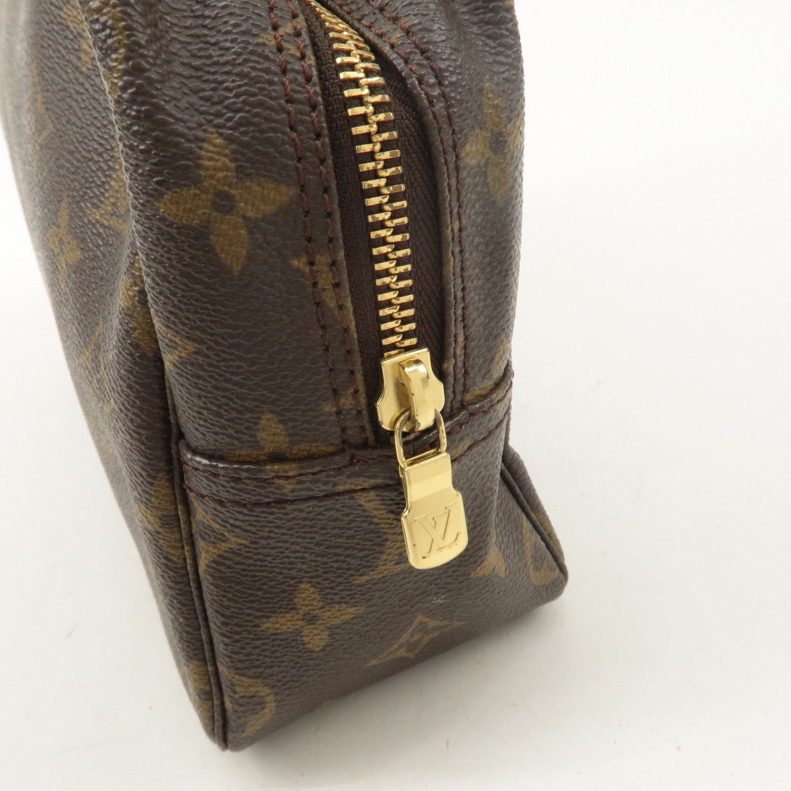 Louis Vuitton Monogram Trousse Toilette 28 Pouch Brown M47522