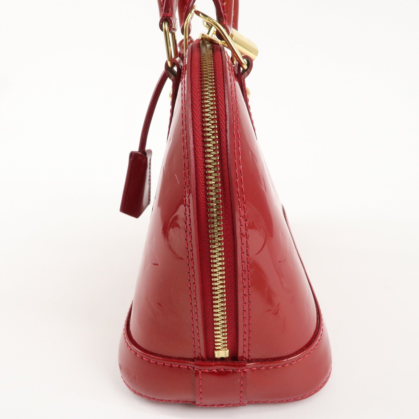 Louis Vuitton Monogram Vernis Alma BB 2Way Bag Red M91606