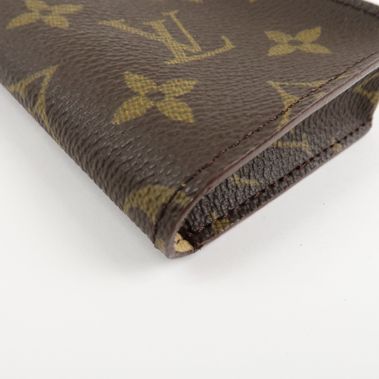 Louis Vuitton Monogram Set of 2 Glasses Case Brown M62962 Used