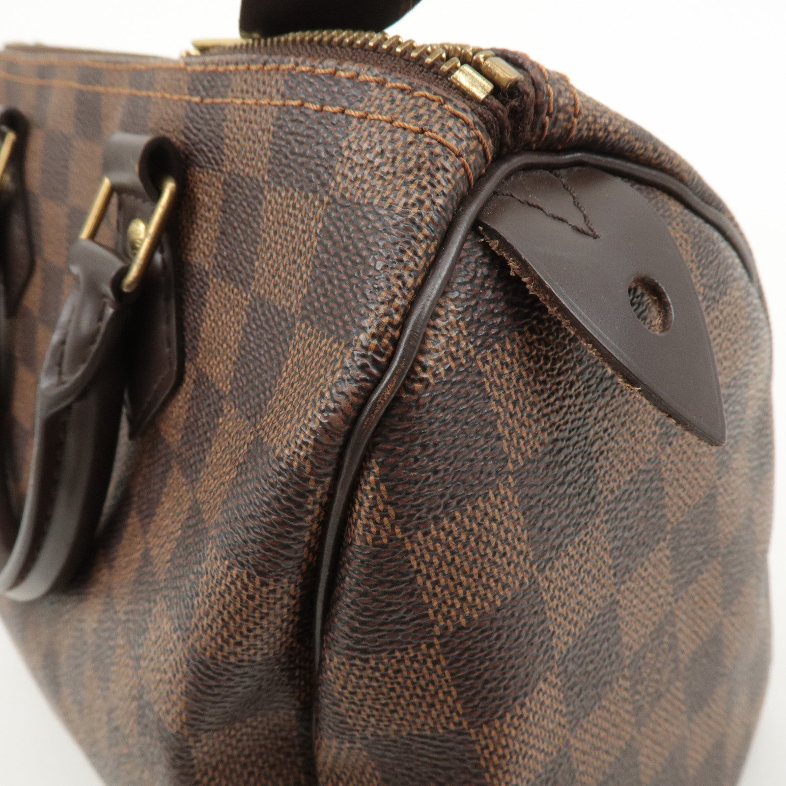 Louis Vuitton Damier Ebene Speedy 25 Hand Bag Boston Bag N41532