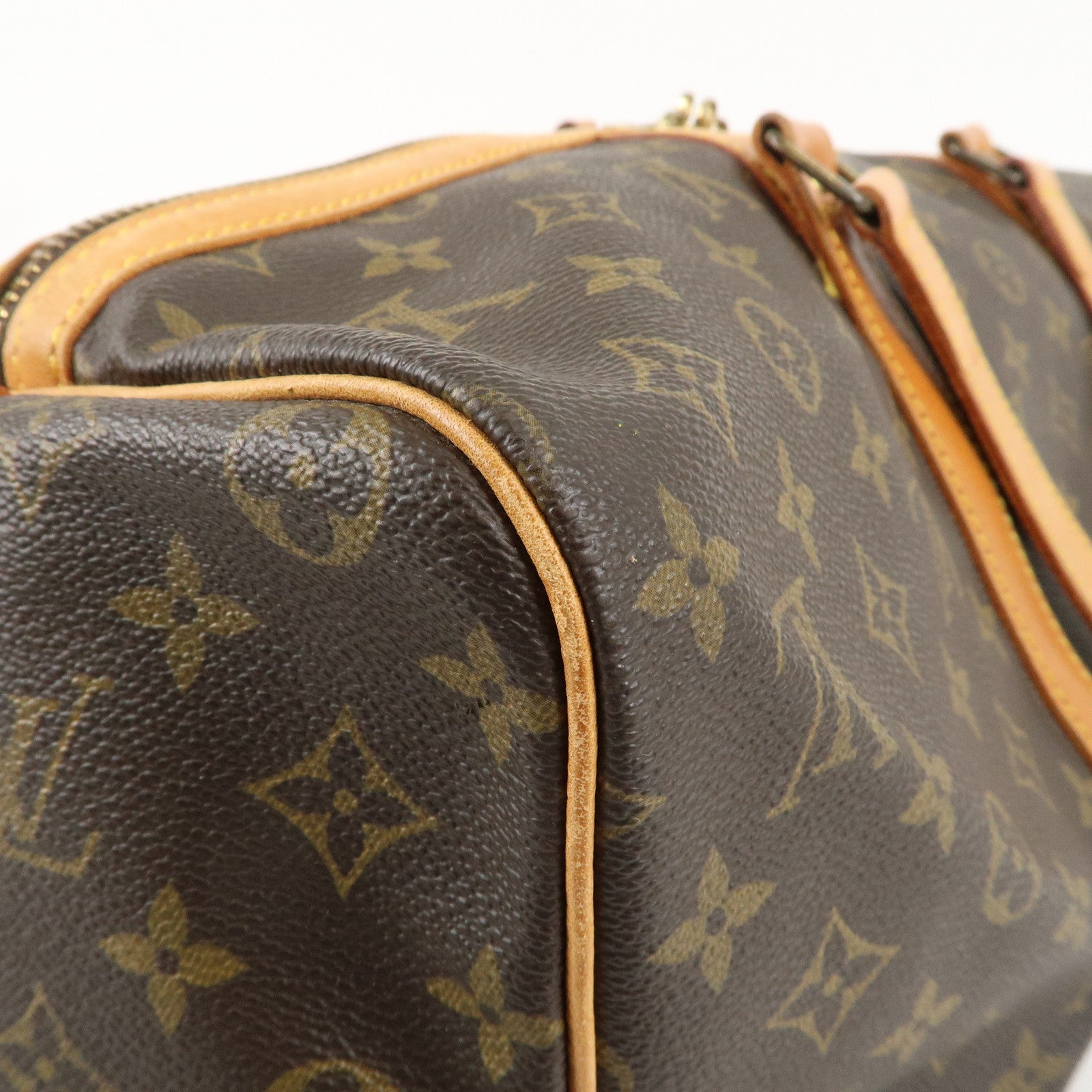 Louis Vuitton Monogram Sac Souple 45 Boston Bag Brown M41624