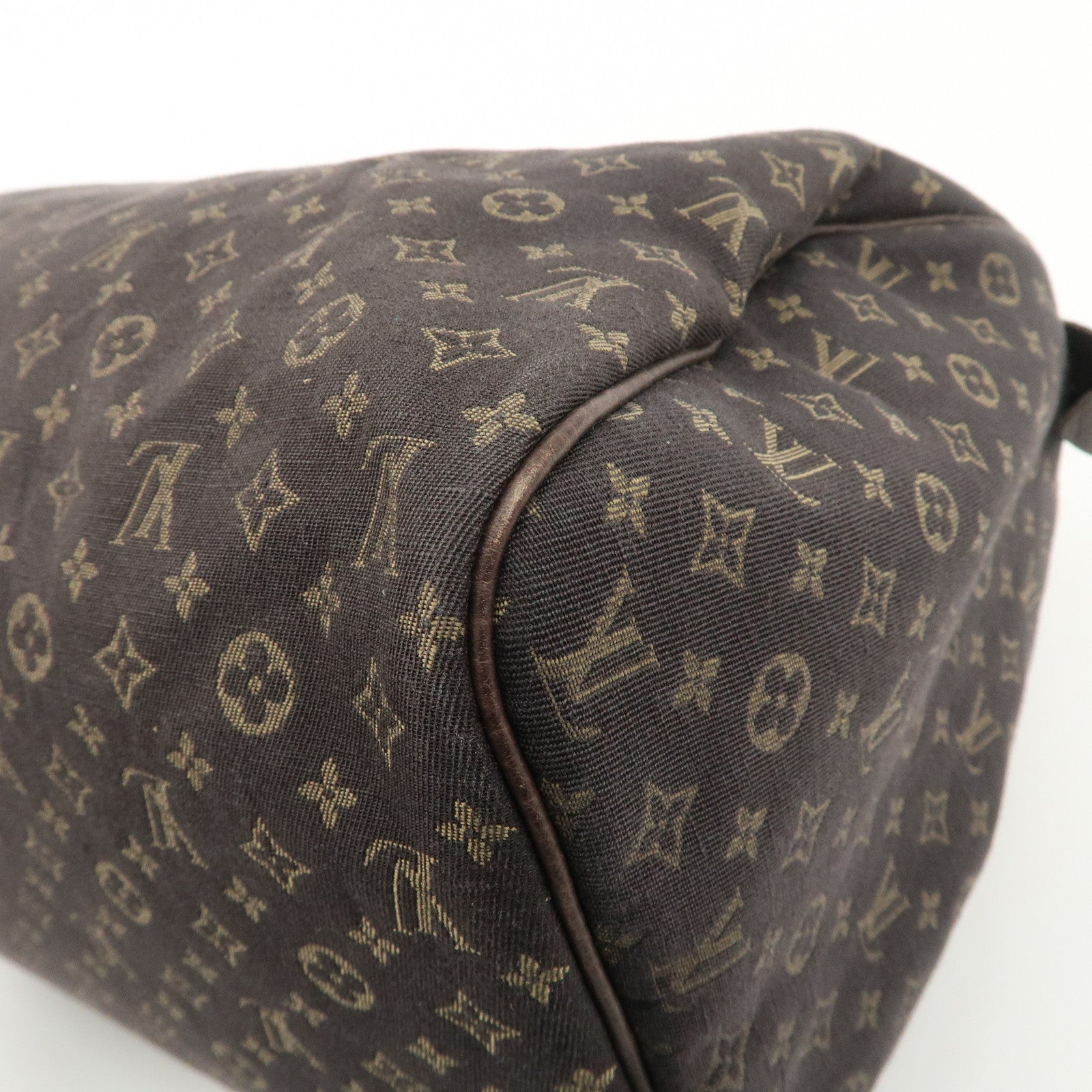 Louis Vuitton Monogram Mini Lin Speedy 30 Boston Bag Ebene M95224 Used