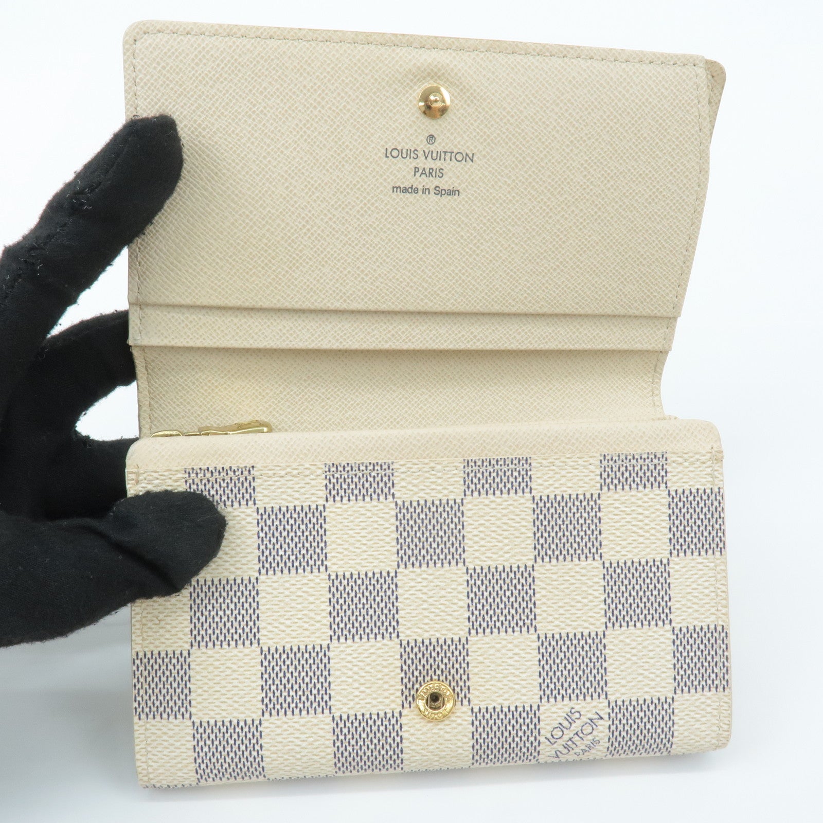 Louis Vuitton Azur Portefeuille Viennois Bifold Wallet N61744 Used