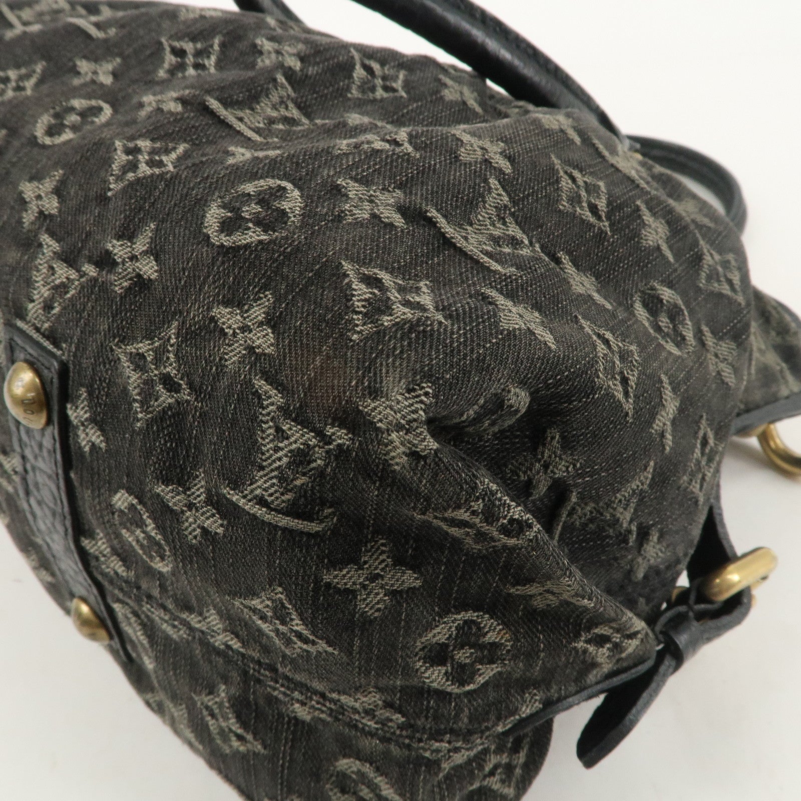 Louis Vuitton Monogram Denim Neo Cabby MM 2Way Bag Noir M95351