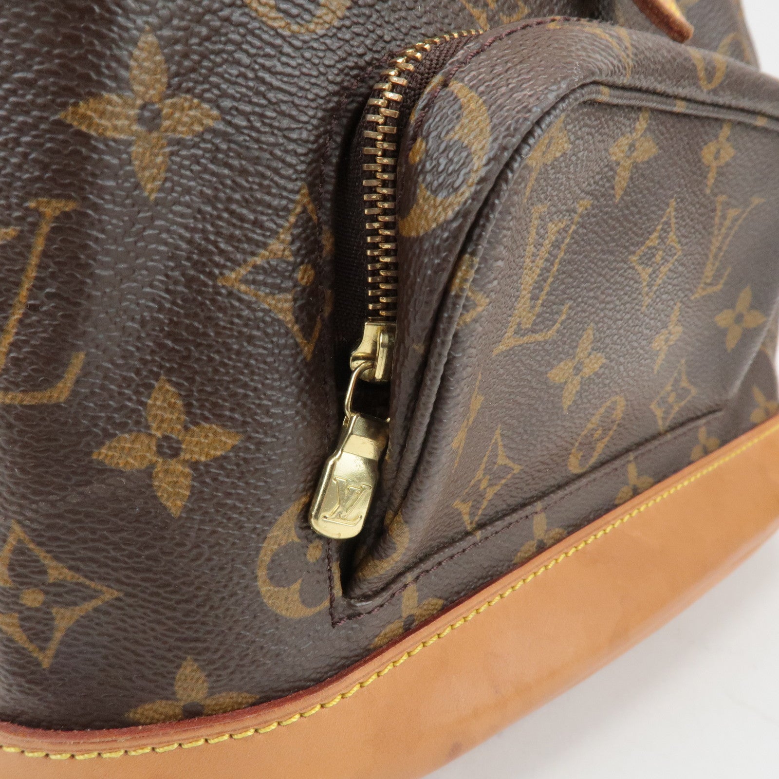 Louis Vuitton Monogram Montsouris MM Back Pack Brown M51136 Used