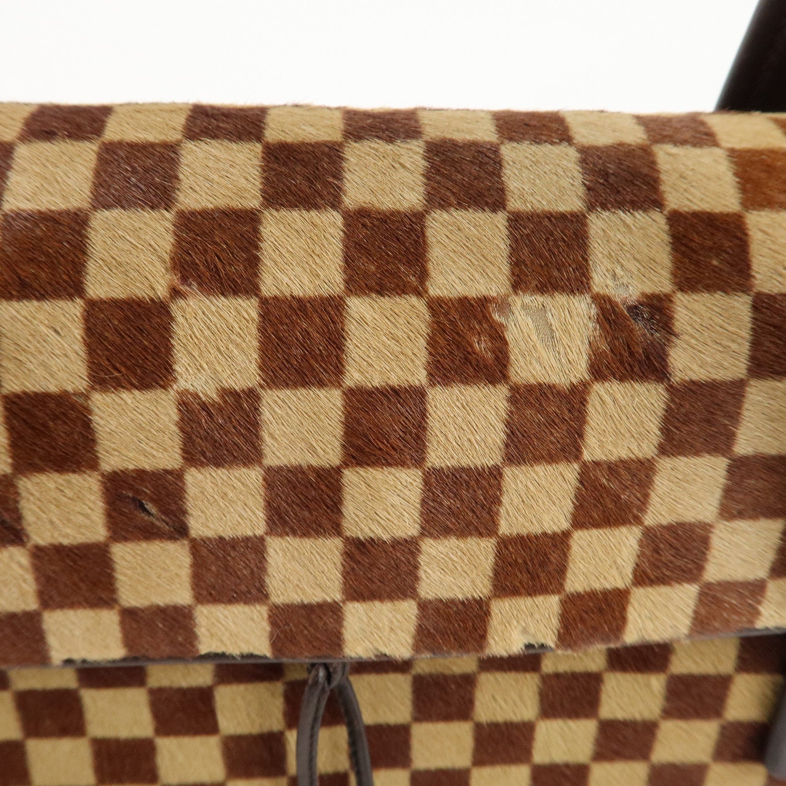 Louis Vuitton Damier Sauvage Lion Hand Bag Beige Brown M92131 Used