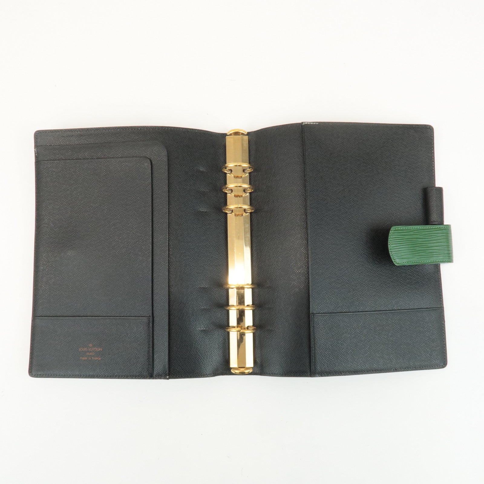 Louis Vuitton Epi Agenda GM Planner Cocer Borneo Green R20212 Used