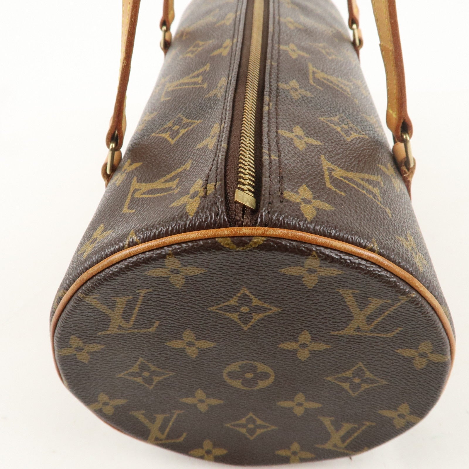 Louis Vuitton Monogram Papillon 30 Hand Bag Brown M51385