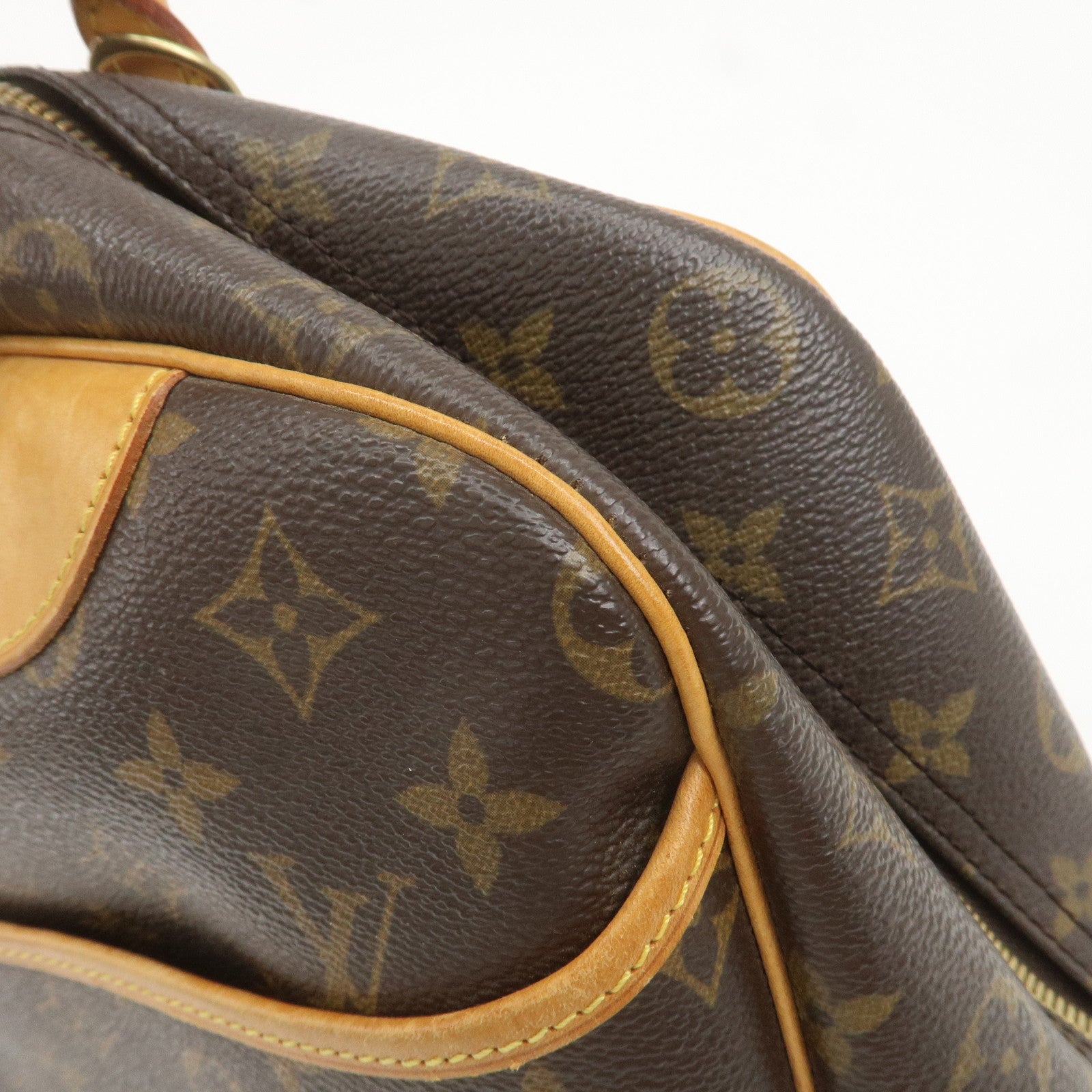 Louis Vuitton Monogram Deauville Hand Bag Brown M47270