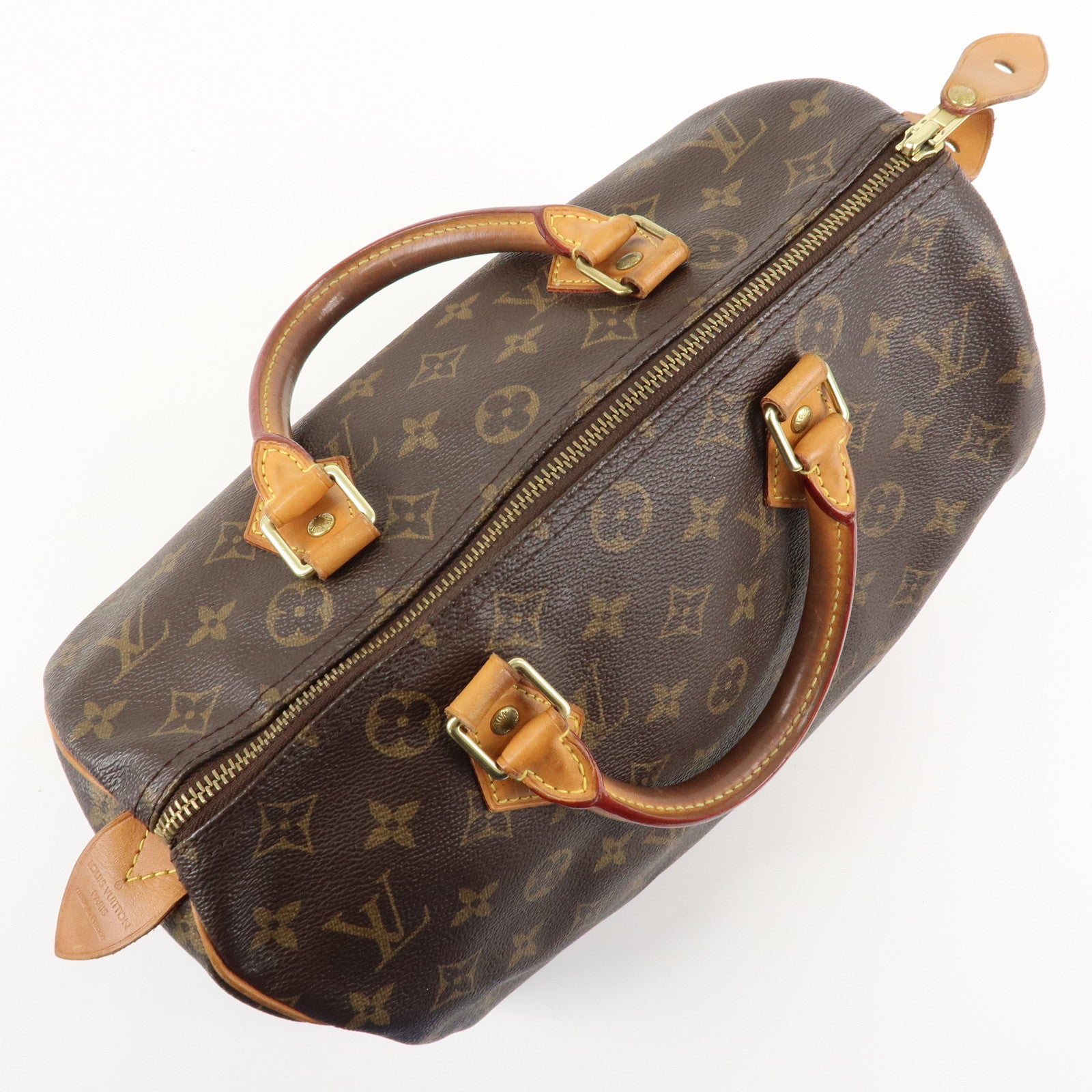 Louis Vuitton Monogram Speedy 30 Hand Bag Boston Bag M41108 Used