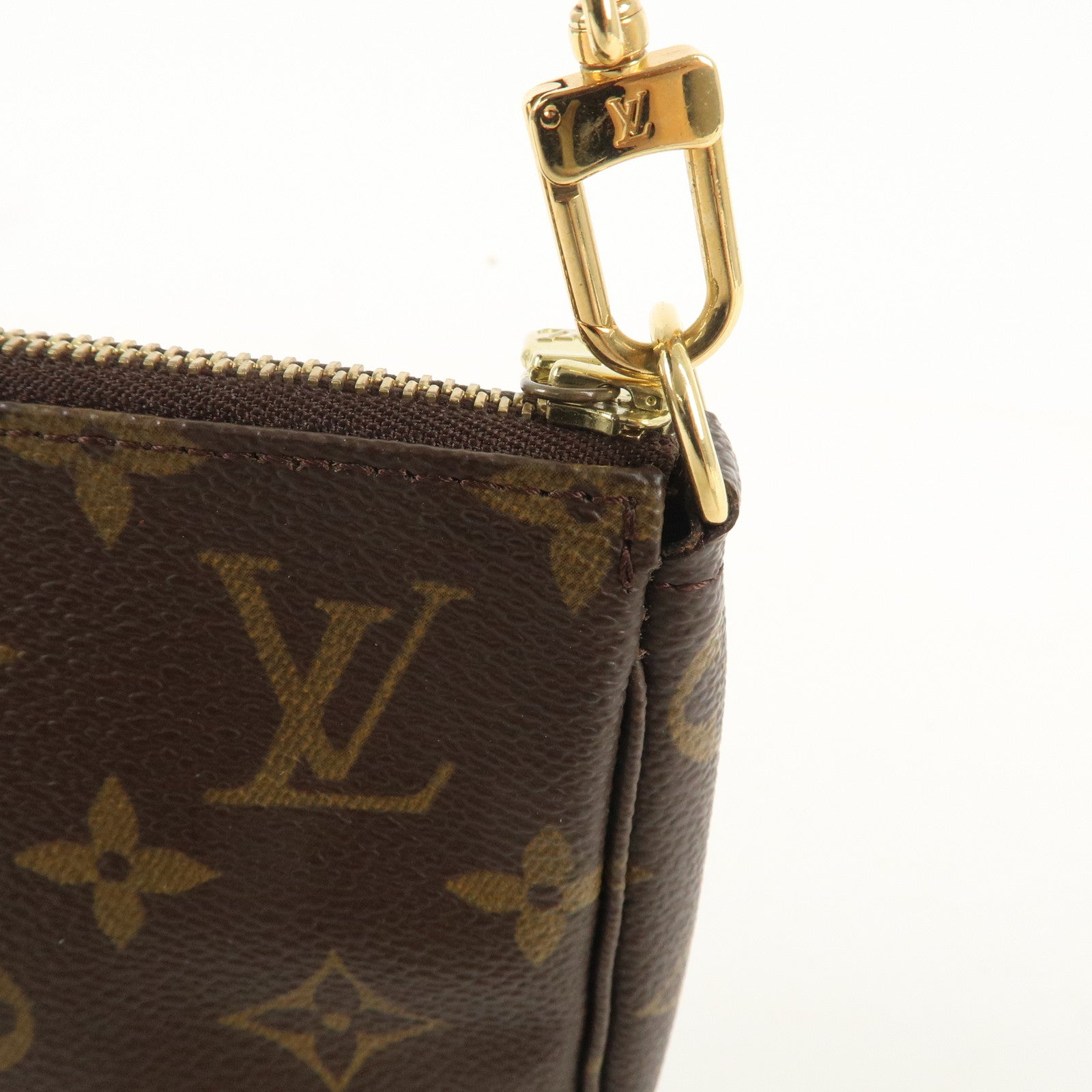 Louis Vuitton Monogram Pochette Accessoir Hand Bag Brown M51980