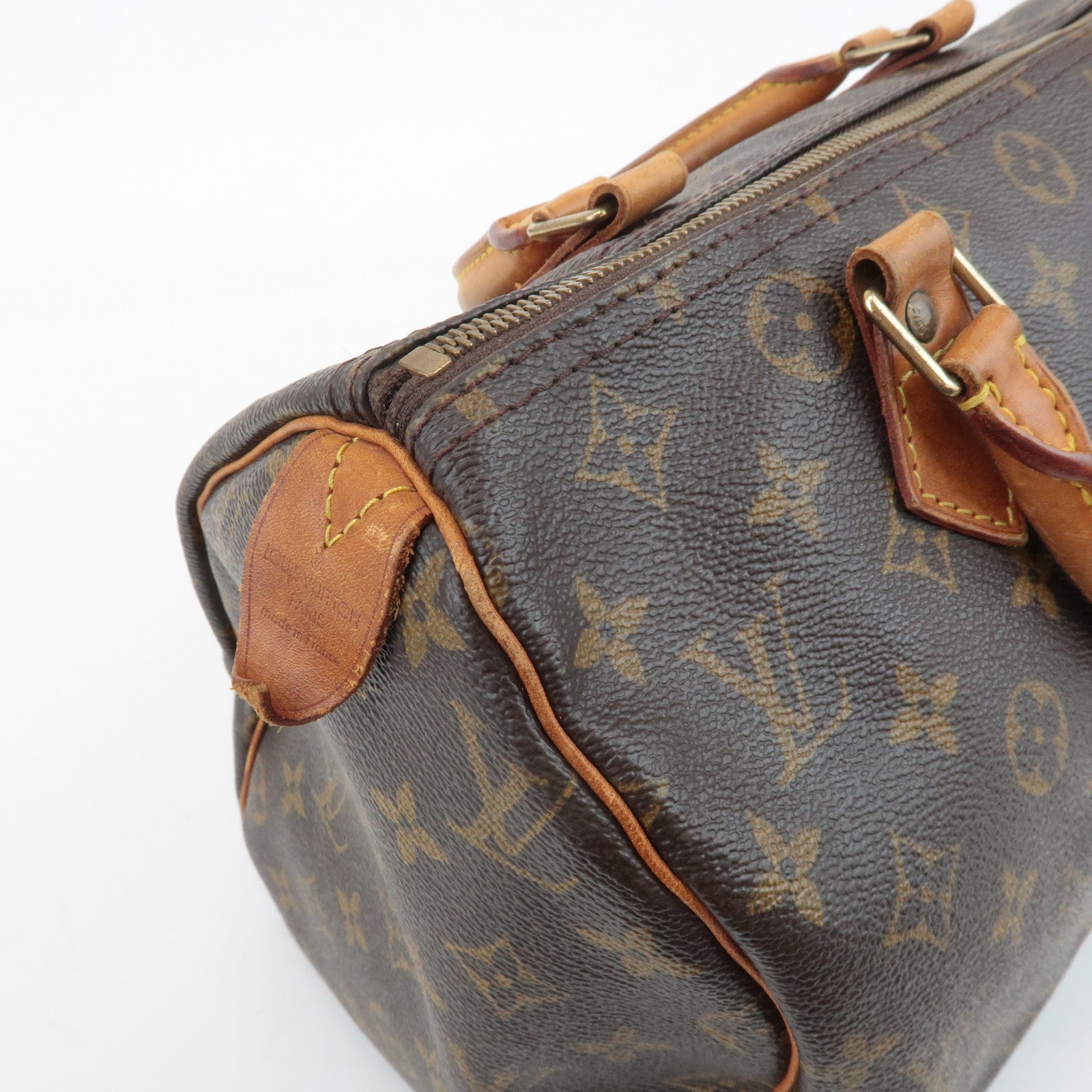 Louis Vuitton Monogram Speedy 30 Hand Bag Boston Bag M41108 Used