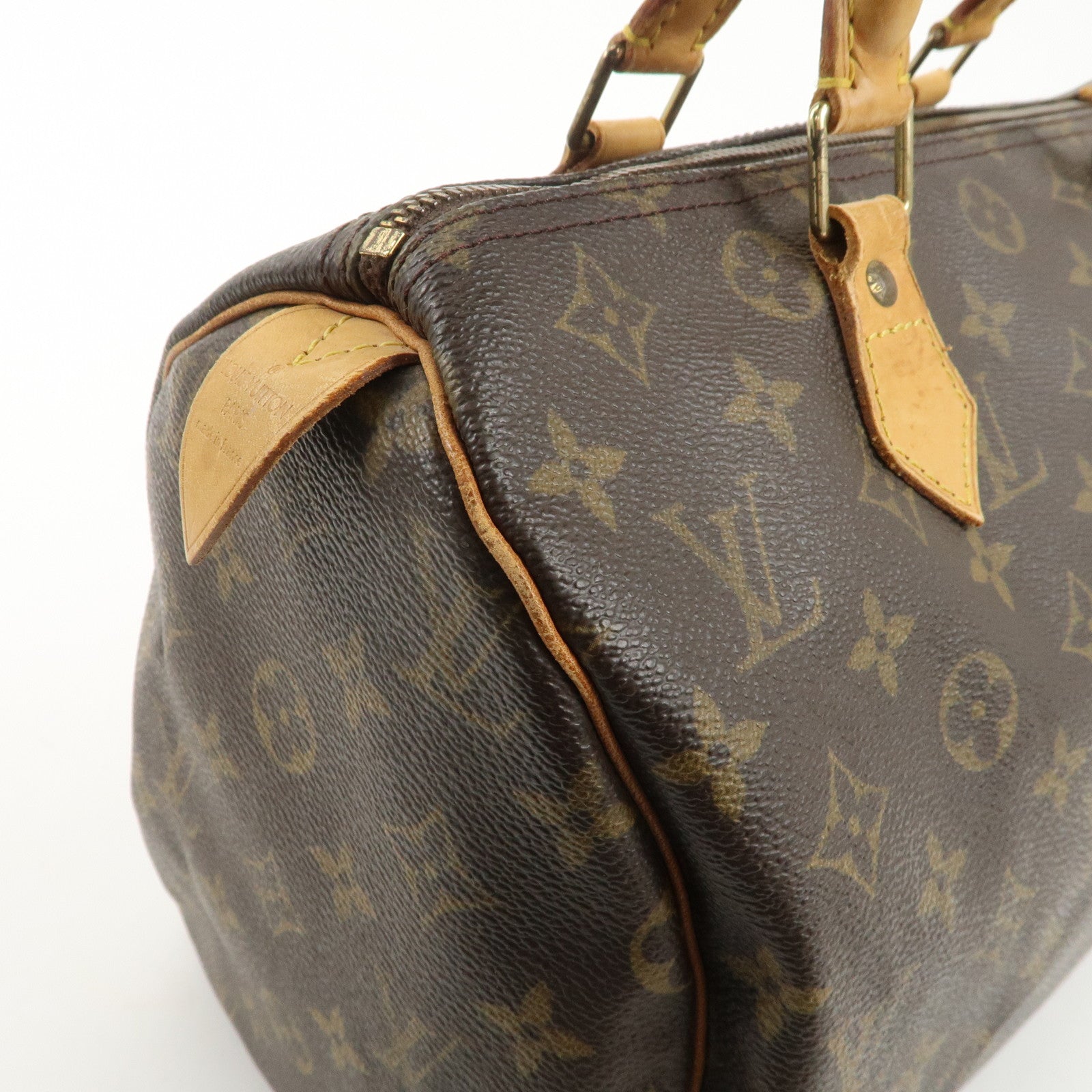 Louis Vuitton Monogram Speedy 30 Hand Bag Boston Bag M41526 Used