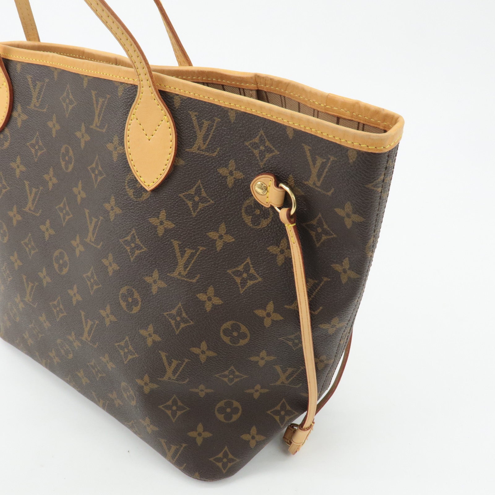 Louis Vuitton Monogram Neverfull MM Tote Bag Brown M40156 Used