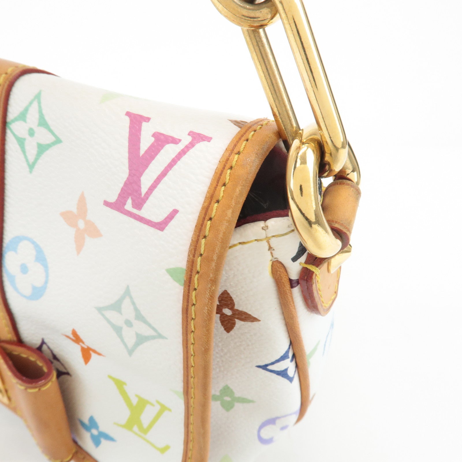 Louis Vuitton Monogram Multicolor Patti Shoulder Bag Blanc M40305