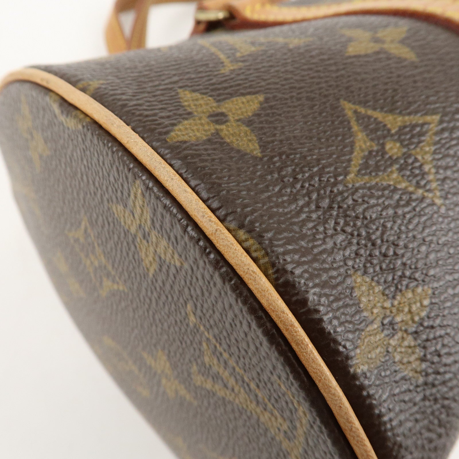 Louis Vuitton Monogram Papillon 30 Hand Bag New Style Brown M51385 Used