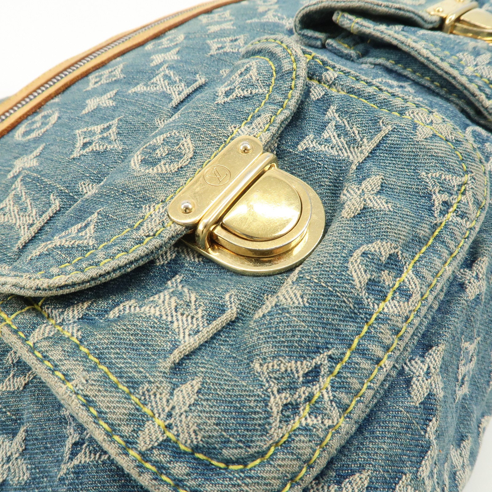 Louis Vuitton Monogram Denim Baggy GM Shoulder Bag M95048