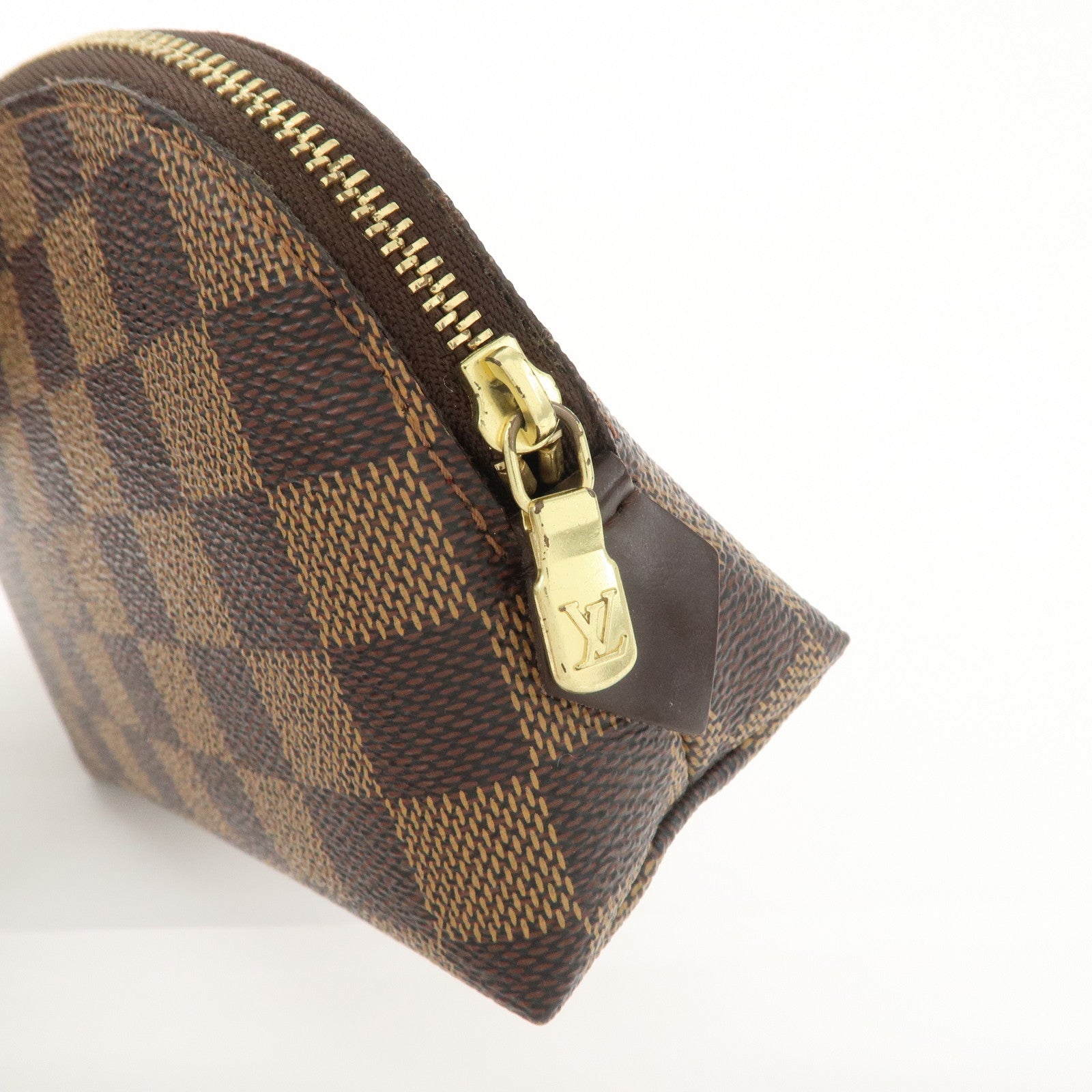 Louis Vuitton Damier Pochette Cosmetic Pouch Brown N47516 Used