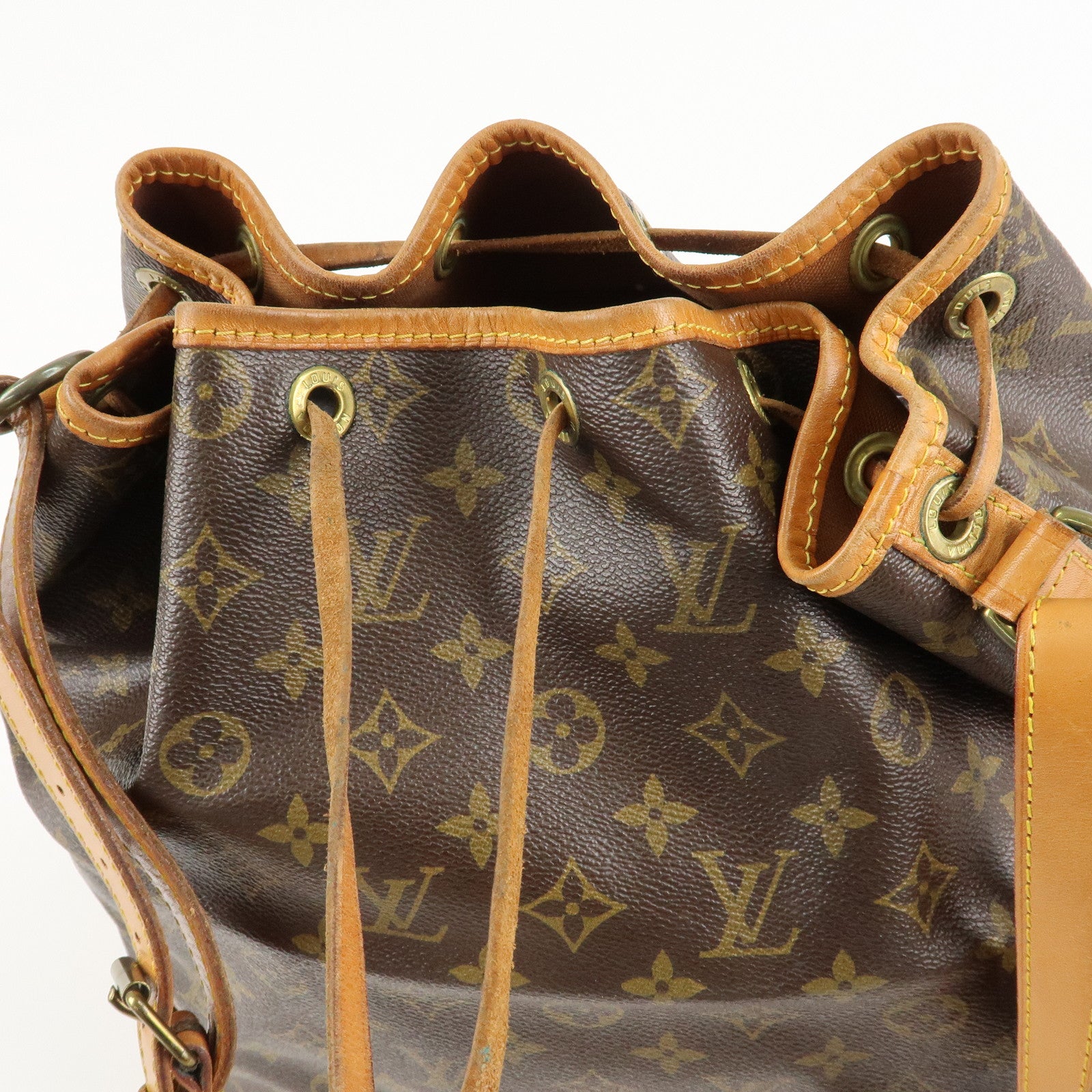 Louis Vuitton Monogram Noe Shoulder Bag Hand Bag Brown M42224 Used