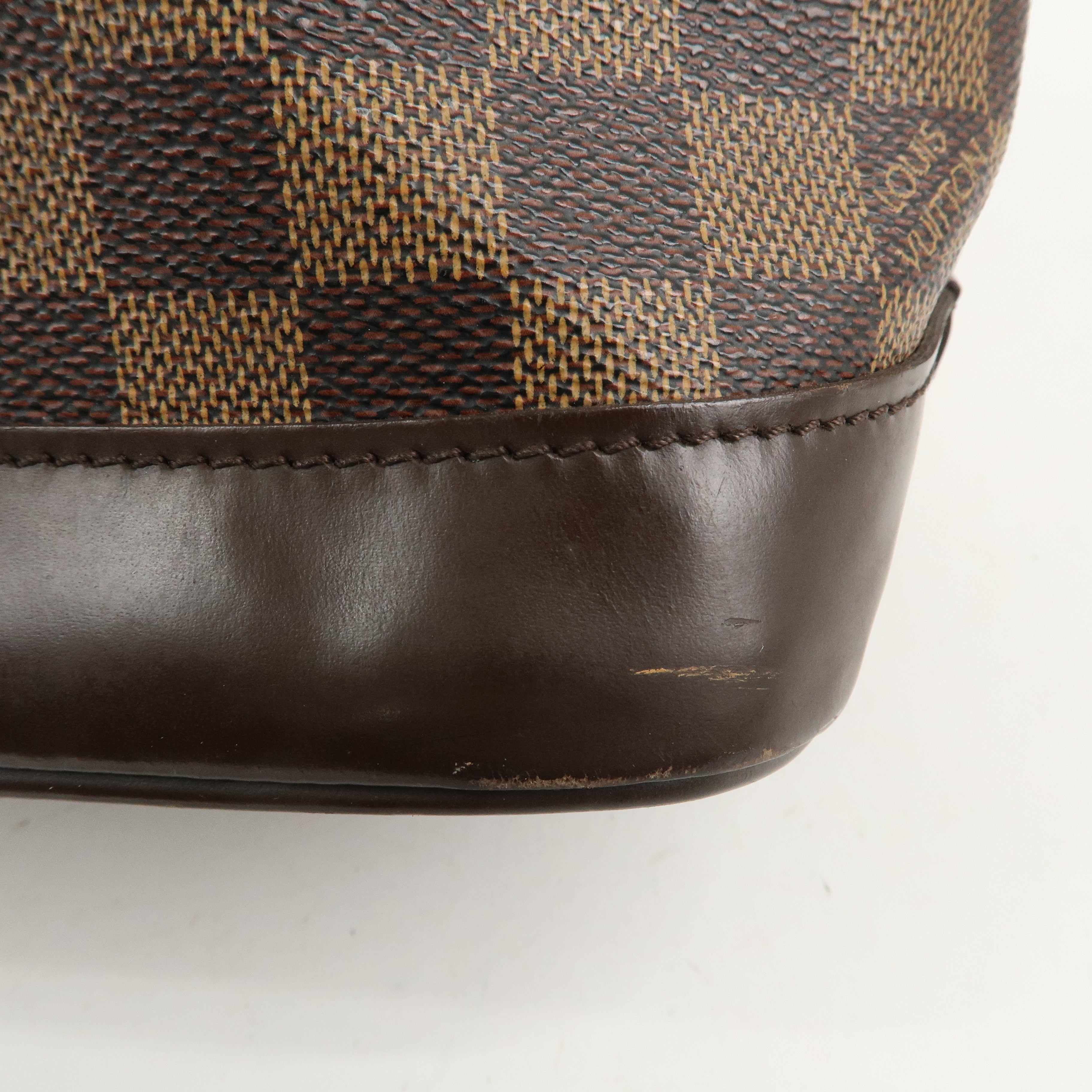 Louis Vuitton Damier Alma Hand Bag Brown N51131