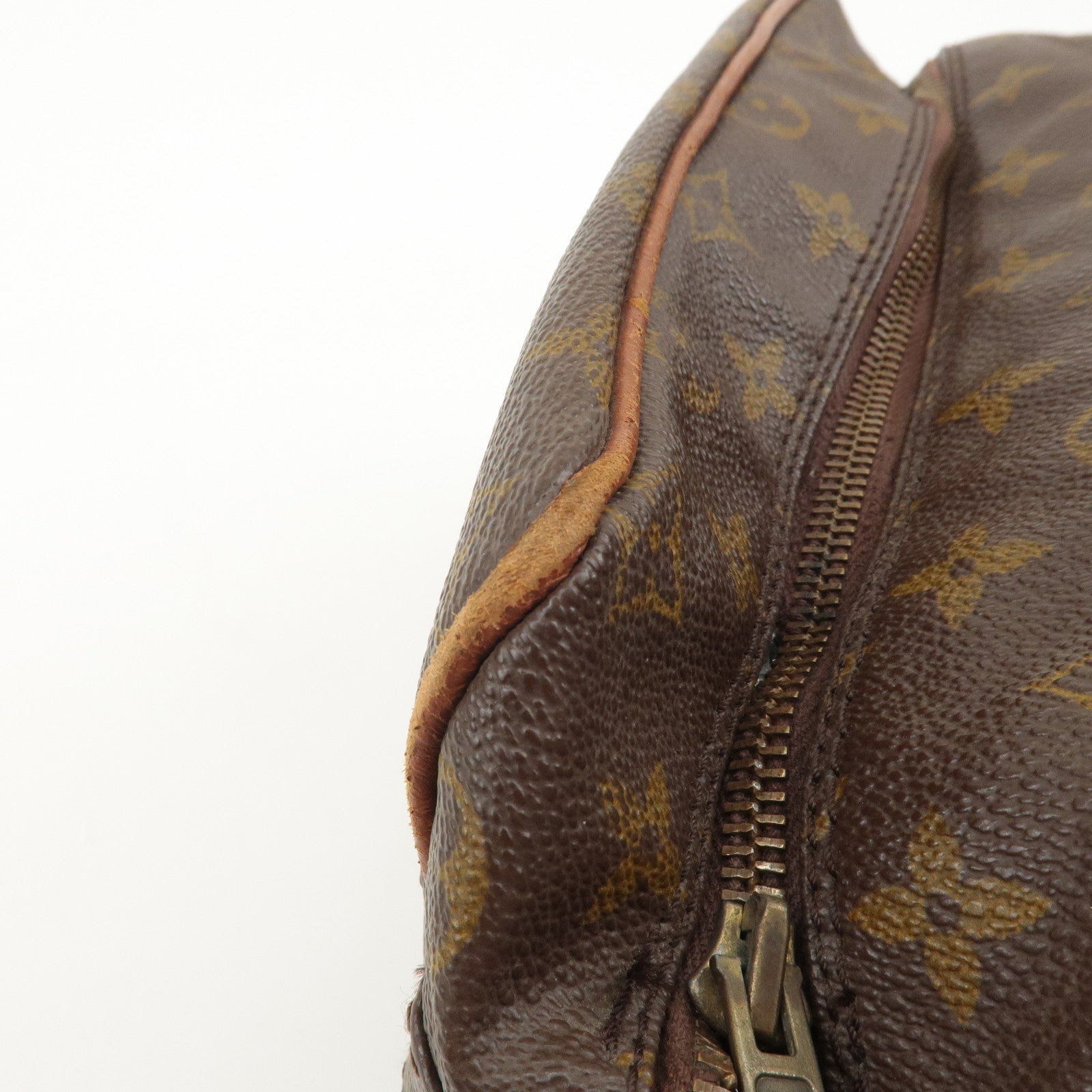 Louis Vuitton Monogram Nail Shoulder Bag Old Model Brown