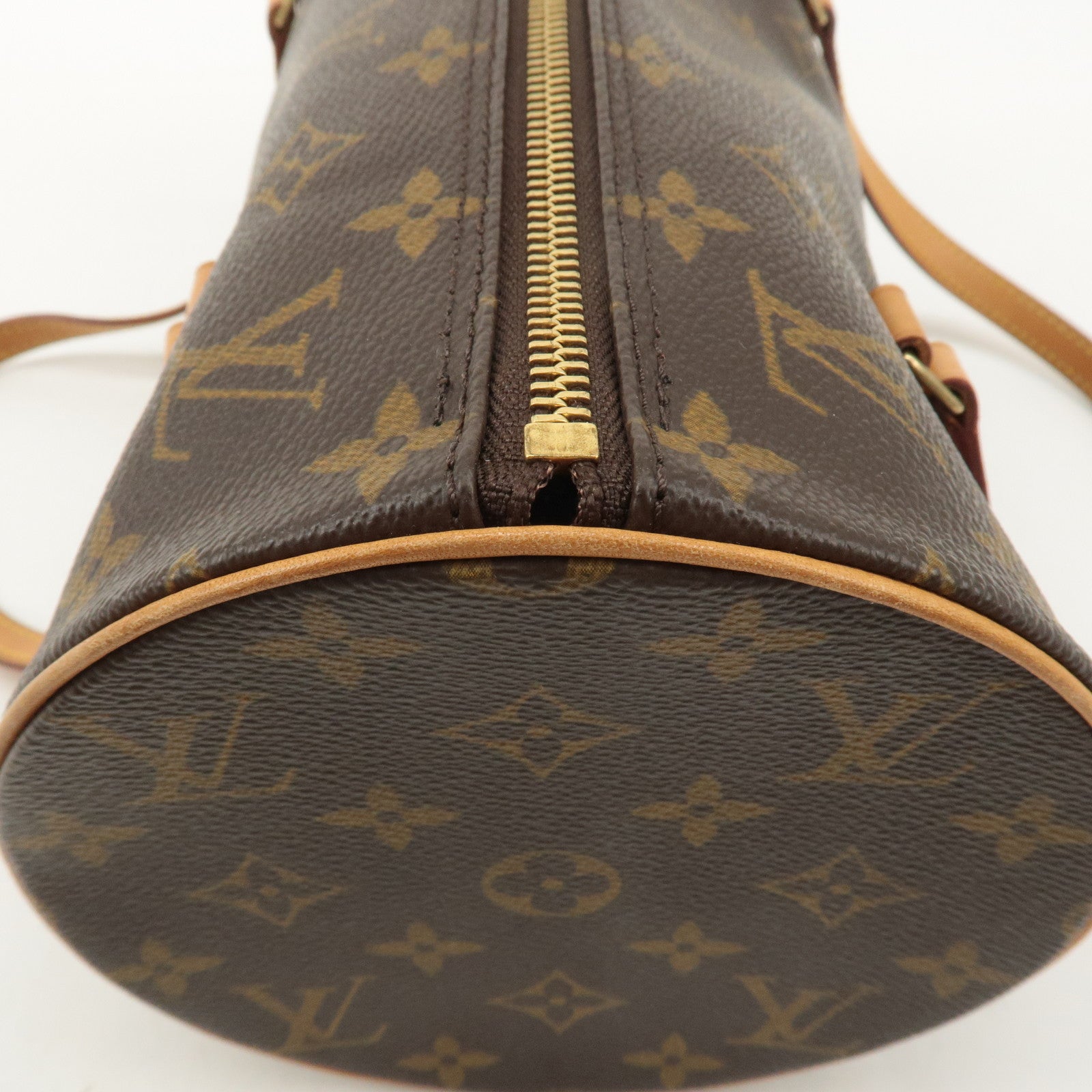 Louis Vuitton Monogram Papillon 30 Hand Bag Brown M51385