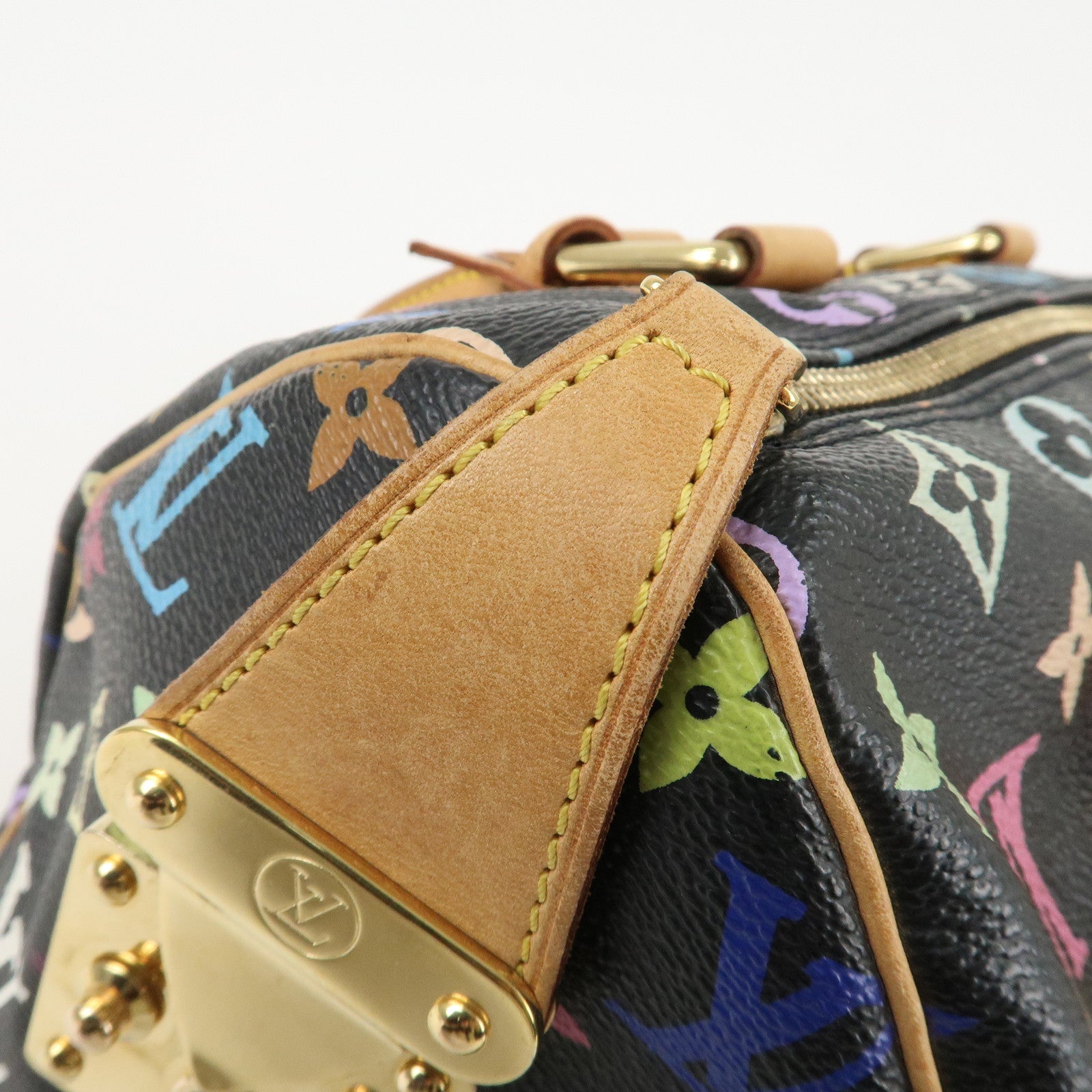 Louis Vuitton Monogram Multi Color Speedy 30 Hand Bag M92642 Used