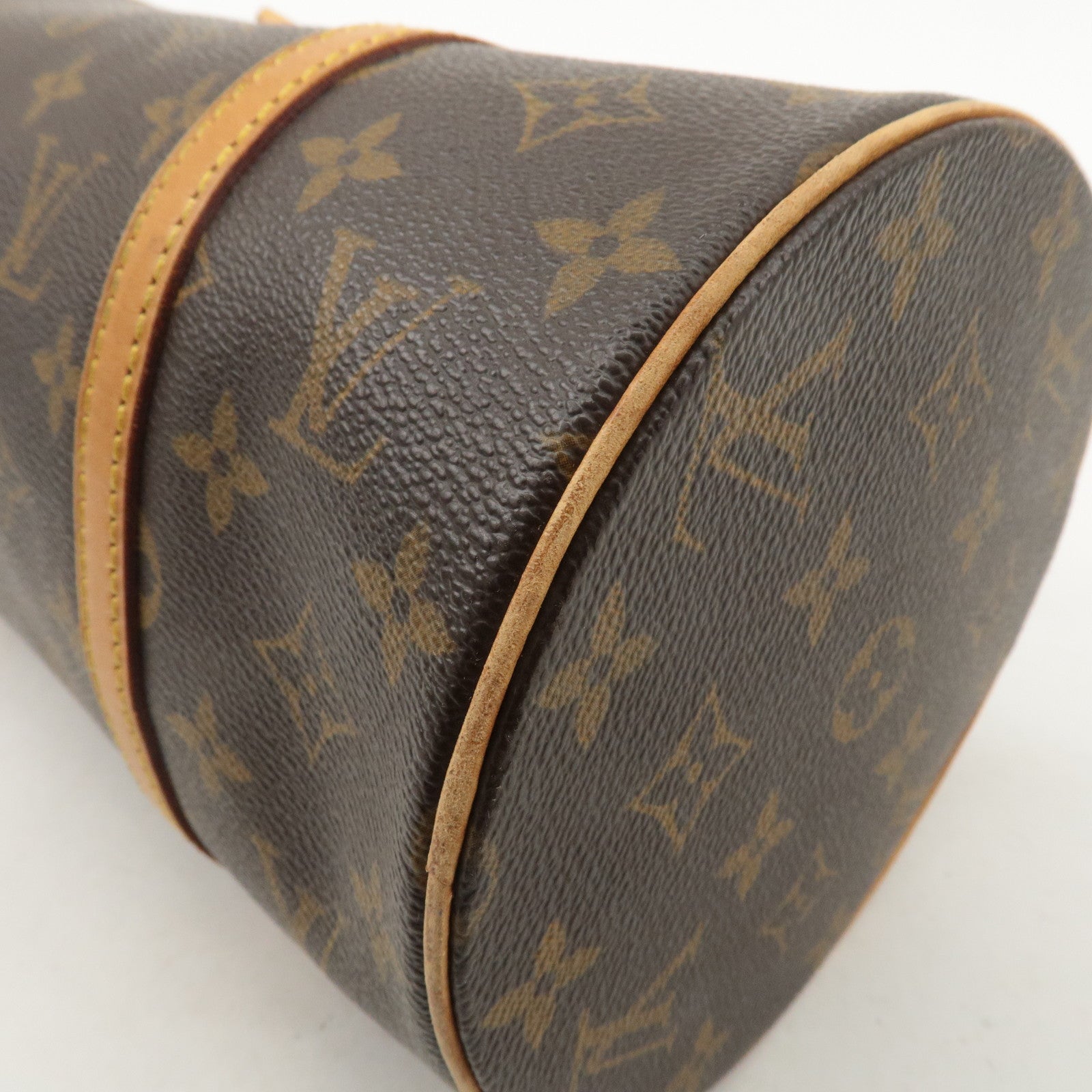 Louis Vuitton Monogram Papillon 30 Hand Bag Brown M51385