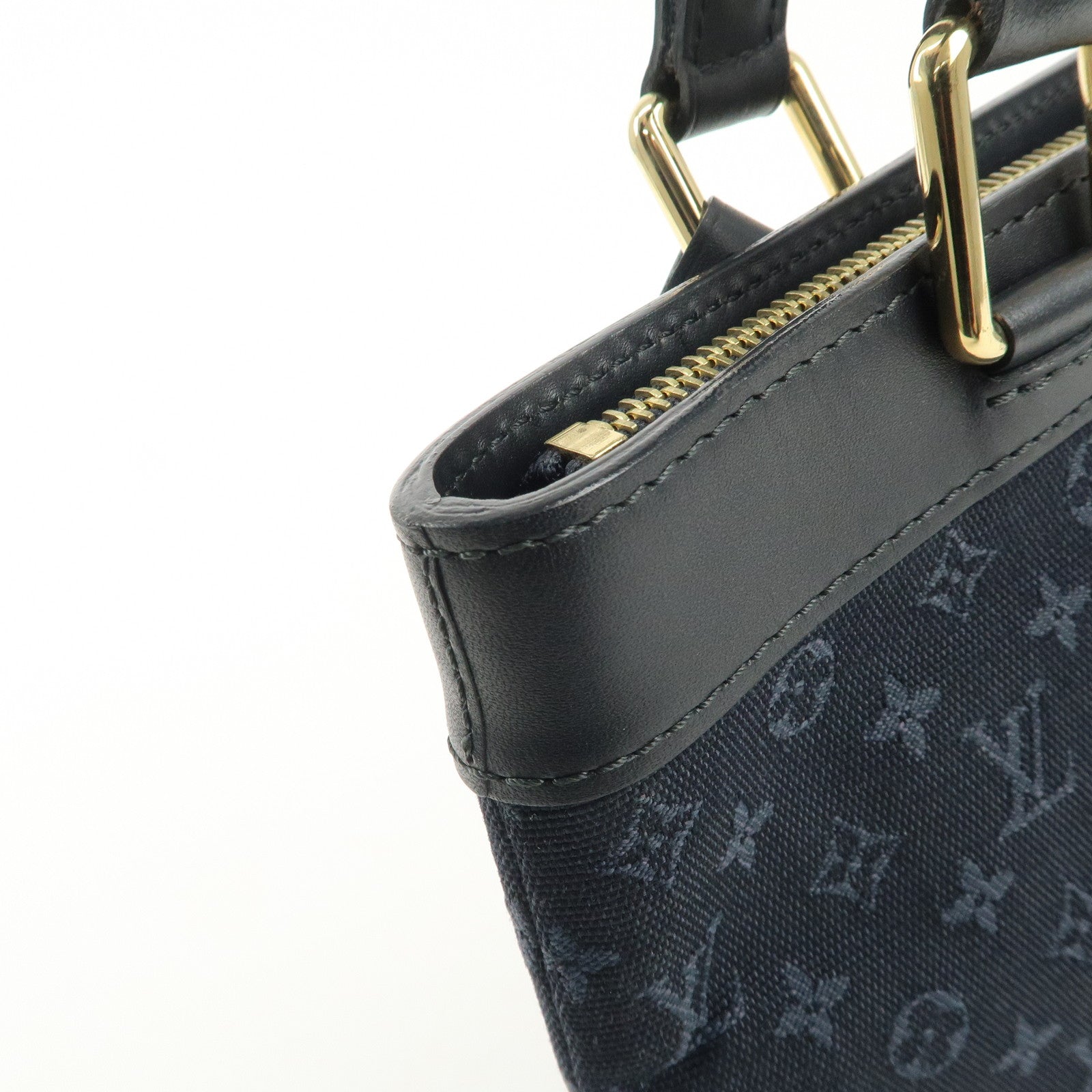 Louis Vuitton Monogram Mini Lucille PM Hand Bag TST Blue M92680 Used