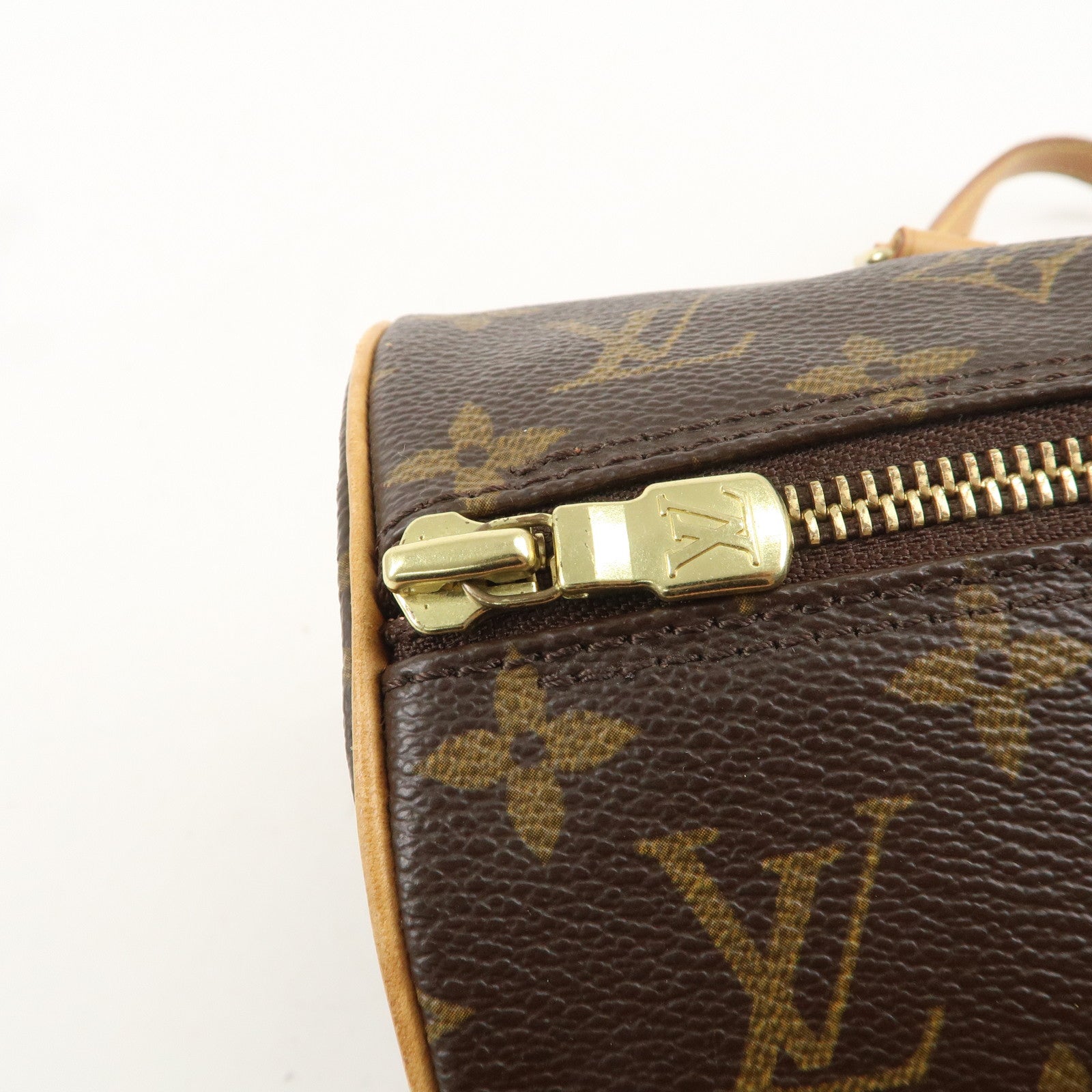 Louis Vuitton Monogram Papillon 30 Hand Bag 
Pouch Brown M51385