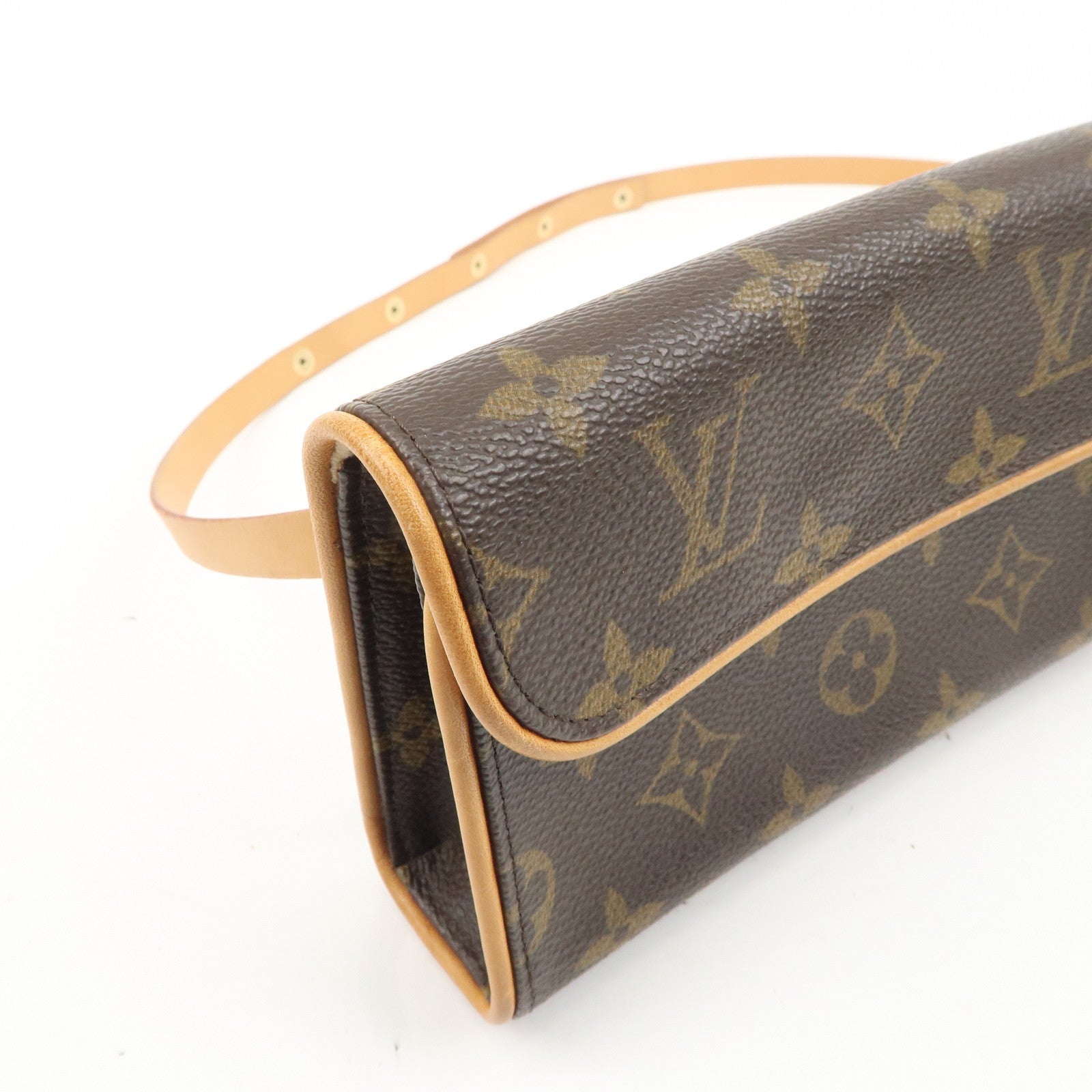 Louis Vuitton Monogram Pochette Florentine Waist Bag Belt S M51855 Used