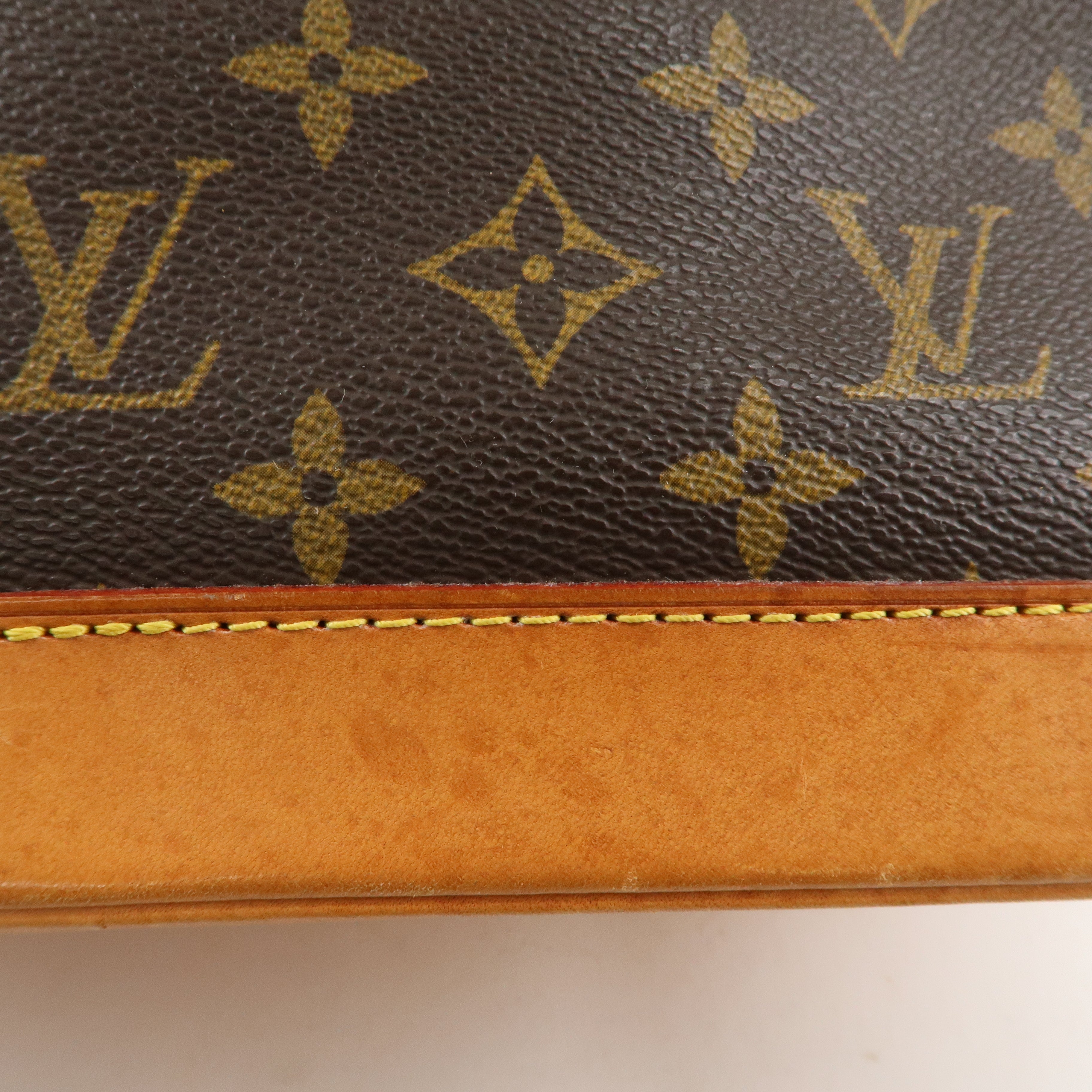 Louis Vuitton Monogram Alma Hand Bag Brown M51130