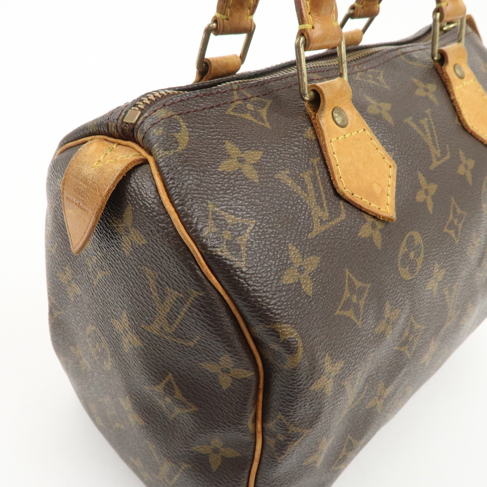 Louis Vuitton Monogram Speedy 25 Hand Bag Boston Bag M41528 Used